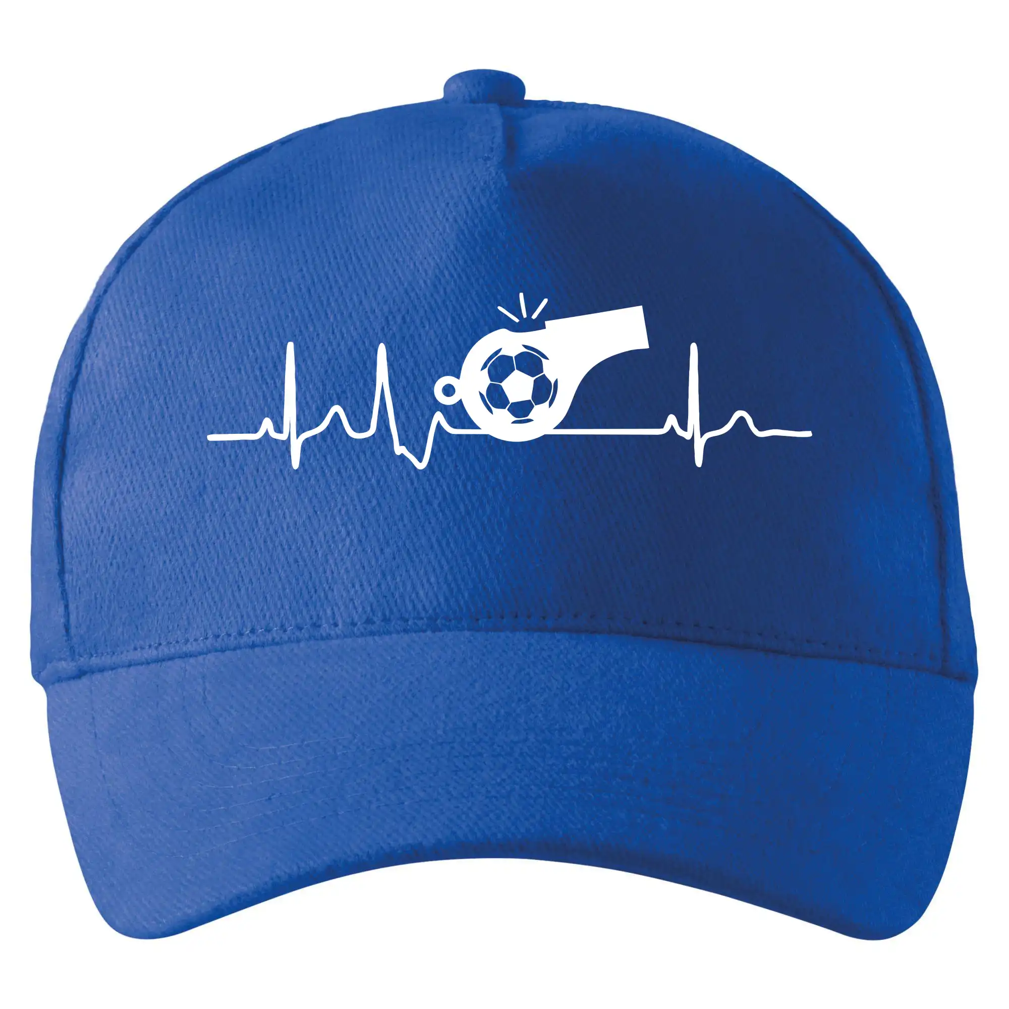 Tričká pre futbalistov - EKG futbal rozhodca a píšťalka - Šiltovka so zahnutým šiltom a mosaznou sponou