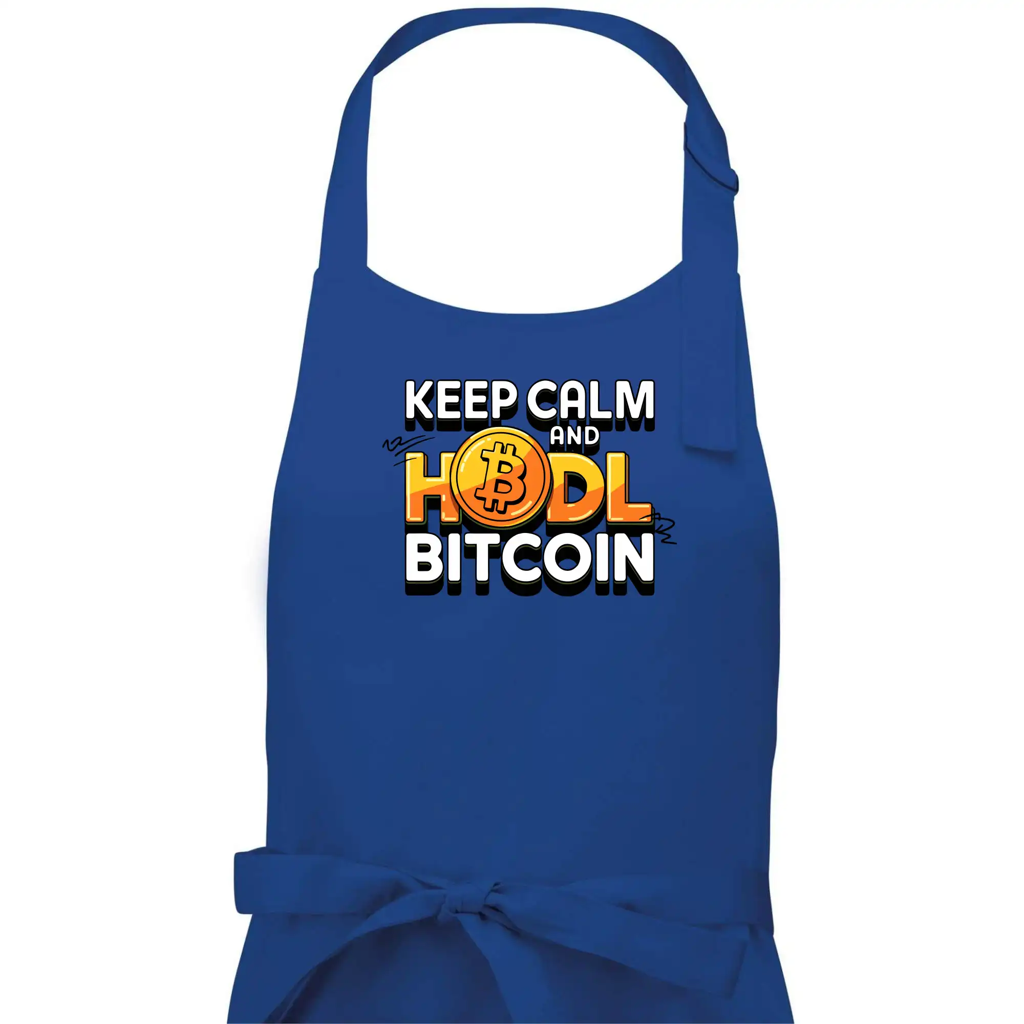 3D nápis Keep Calm and HODL Bitcoin