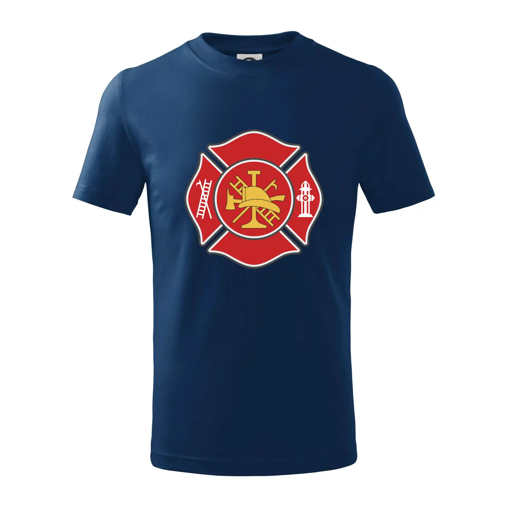 Originálne tričká pre hasičov - Fire department logo červené - Tričko detské bavlnené