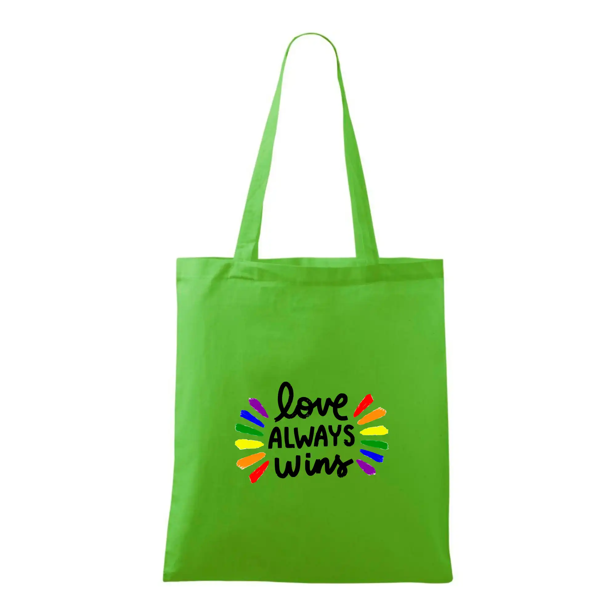 Tričká pre LGBT a Queer komunitu - Love always win - čiary - Taška bavlnená