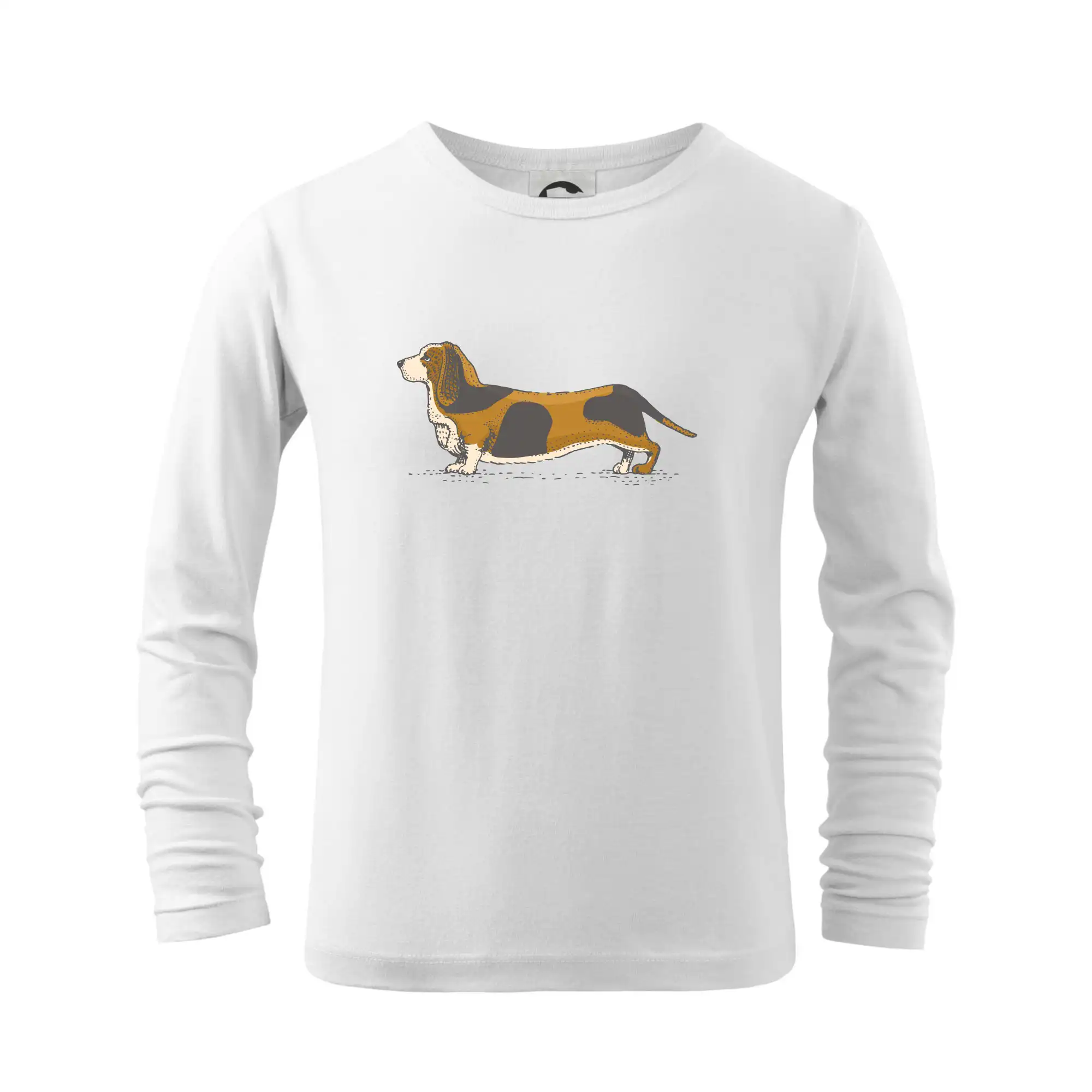 Ostatné psie plemená - Vintage basset - Tričko detské Long Sleeve