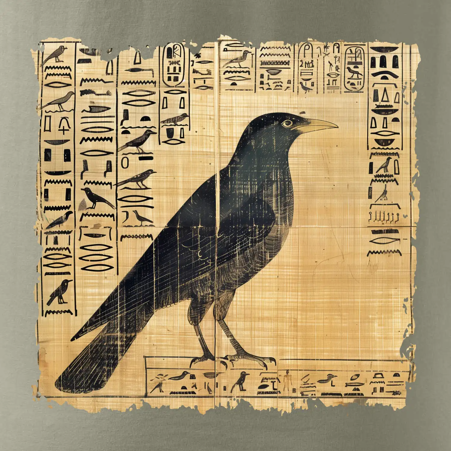 Egyptské hieroglyfy pták