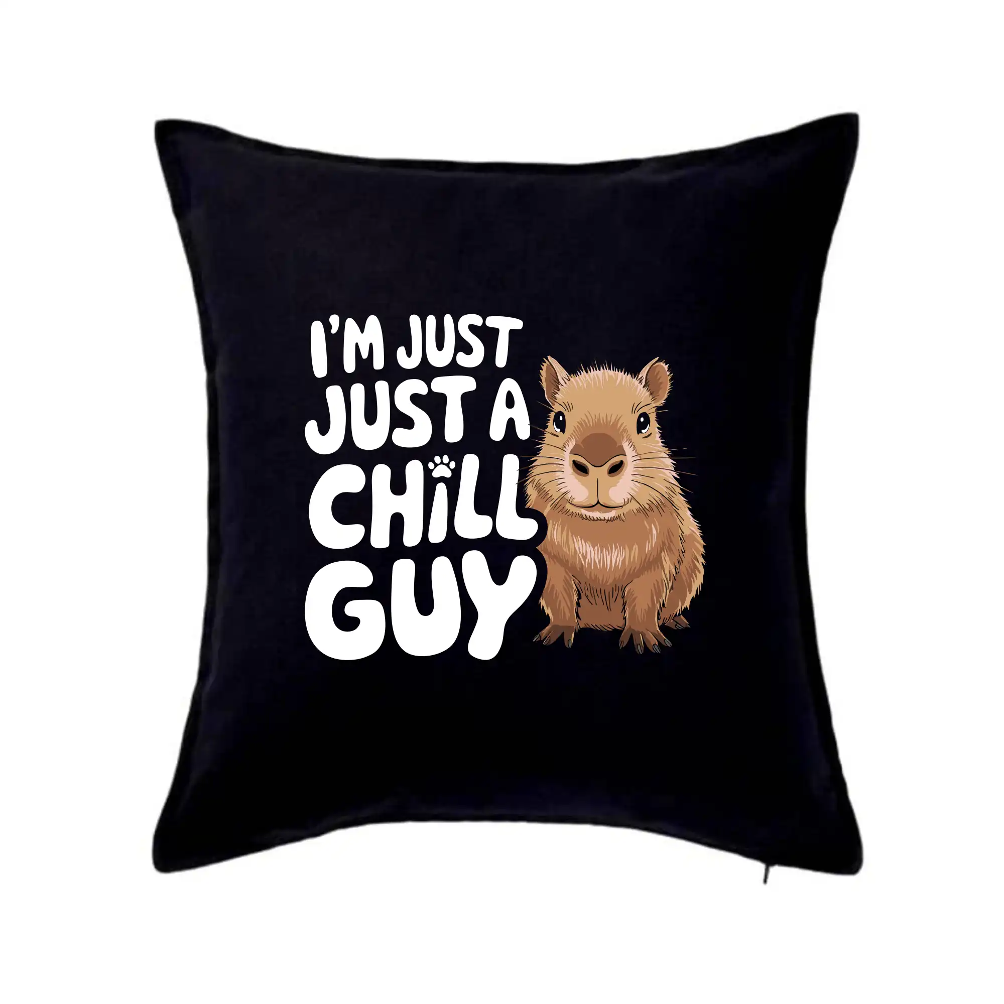 Tričká so zvieratami - Capybara I'm Just a Chill Guy - Vankúš 50x50