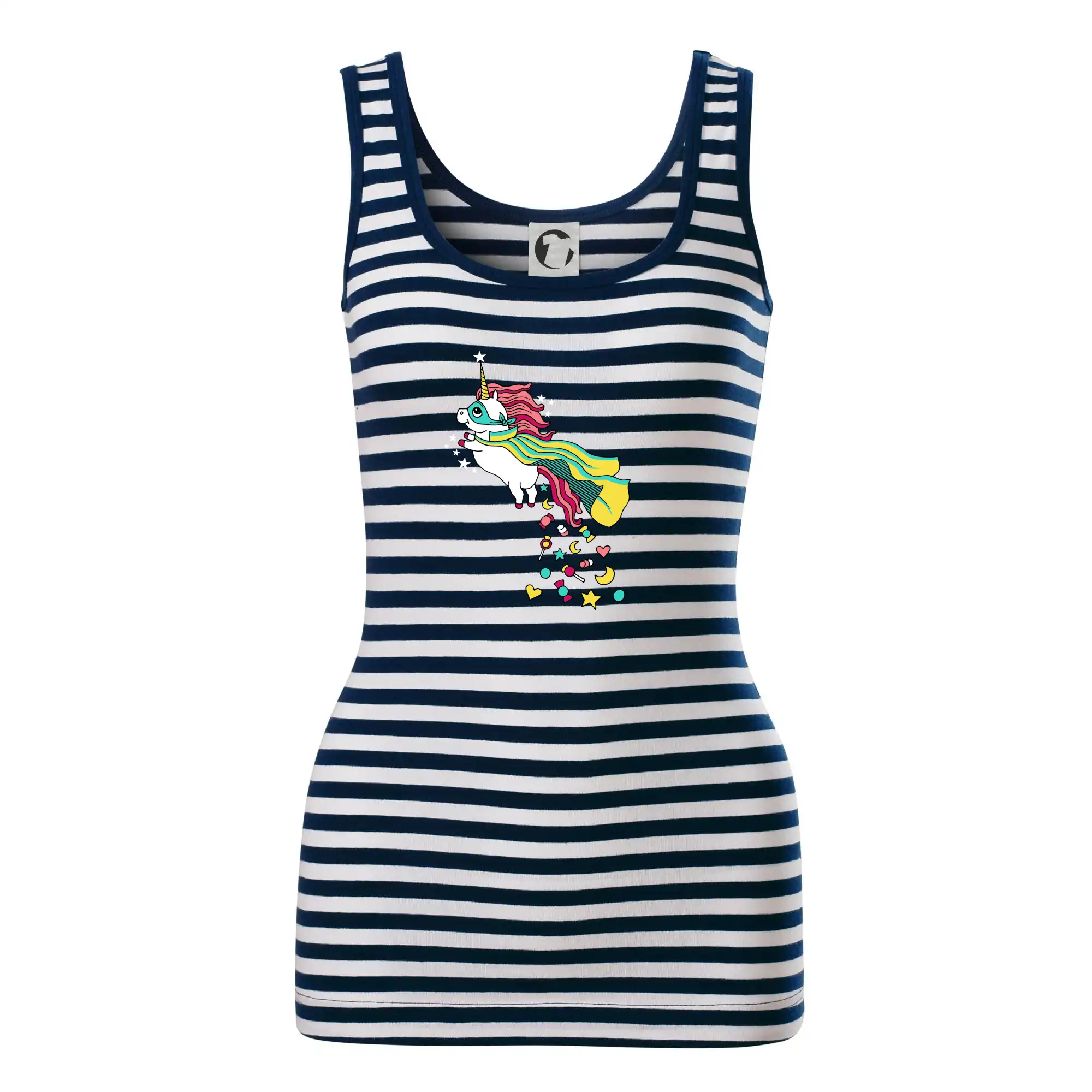 Tričká s jednorožcom - Sweet jednorožec (Pecka design) - Sailor tielko na vodu
