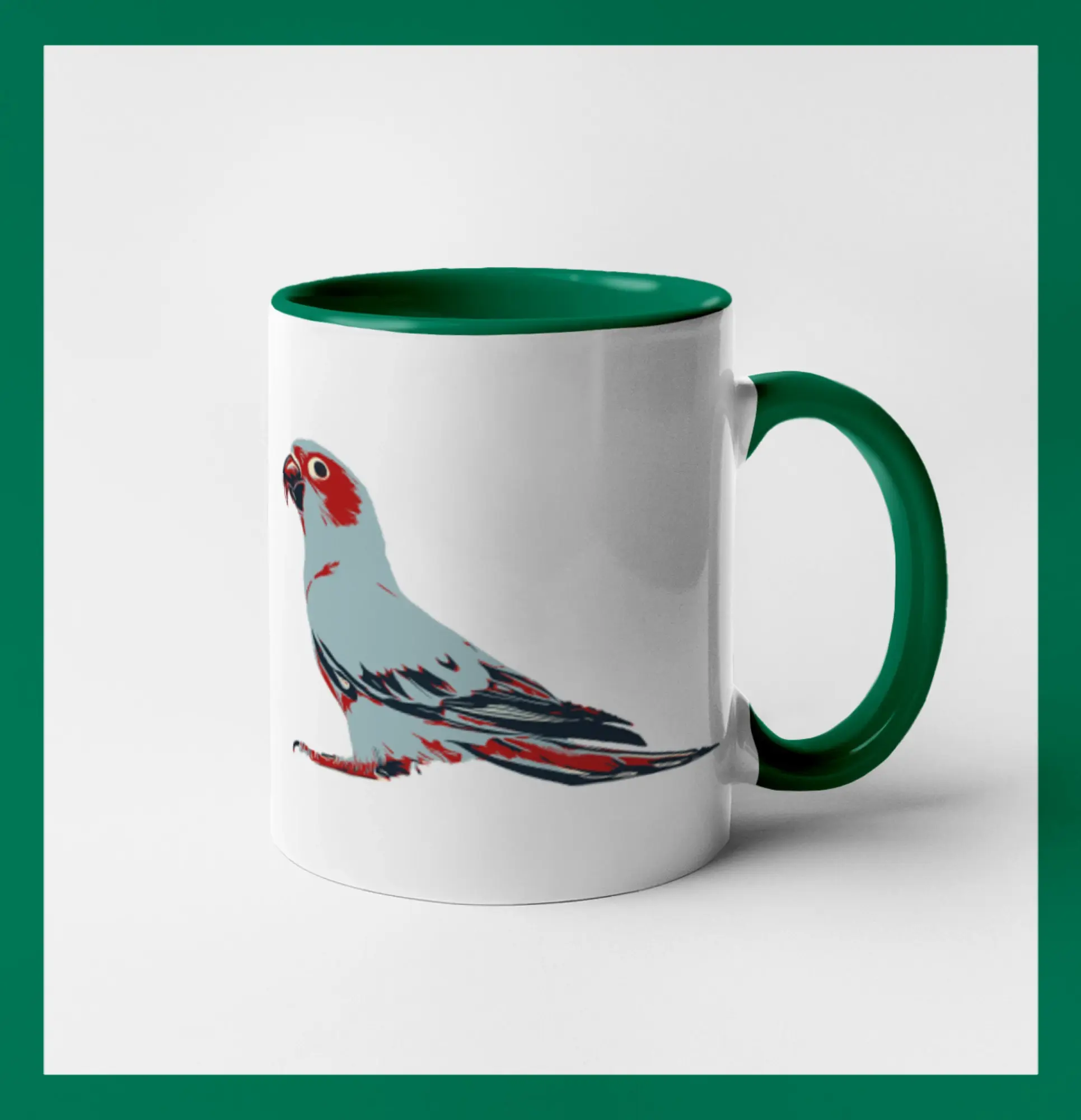 Tričká so zvieratami - Papoušek vintage - Hrnček 