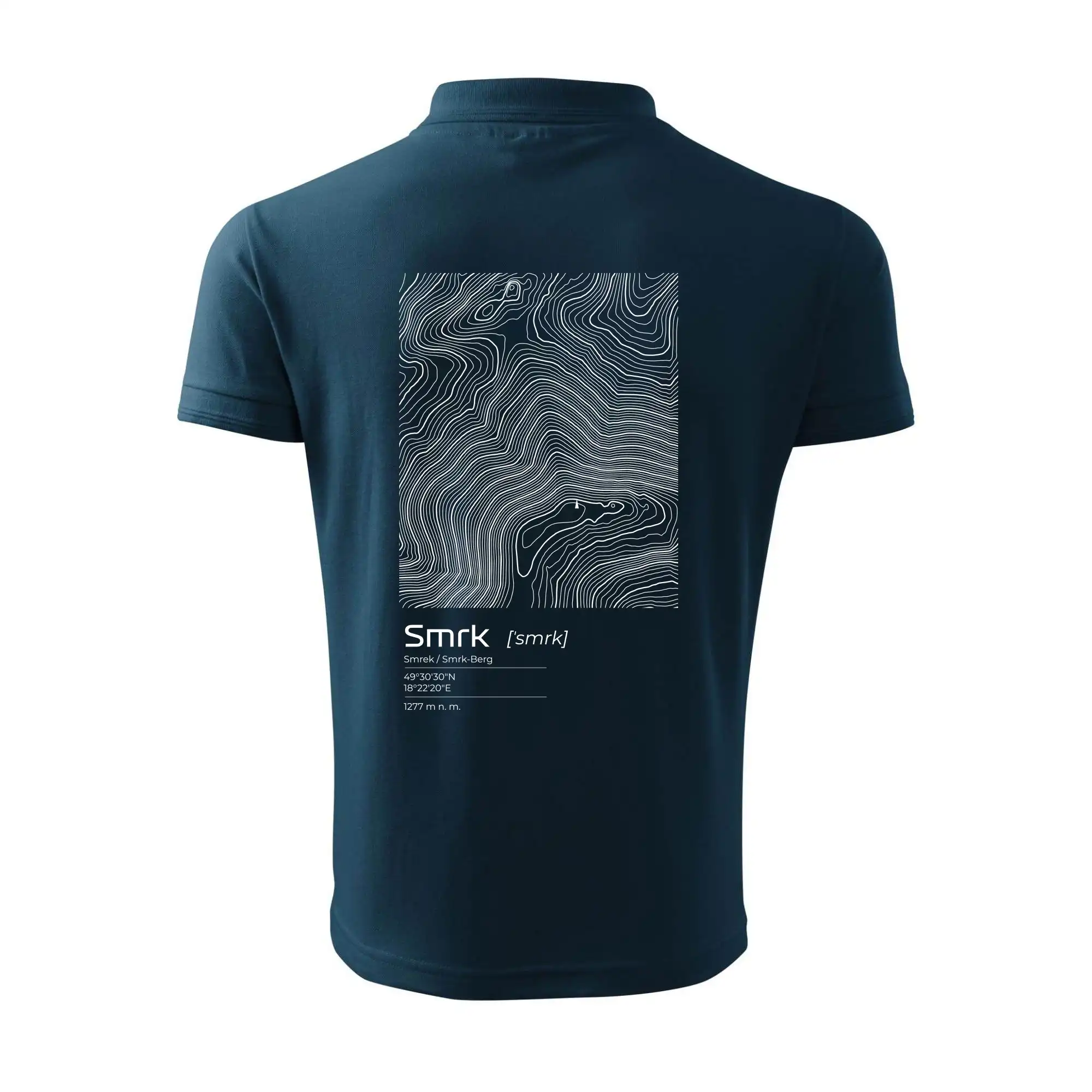 Smrk - vrstevnice v obdélníku