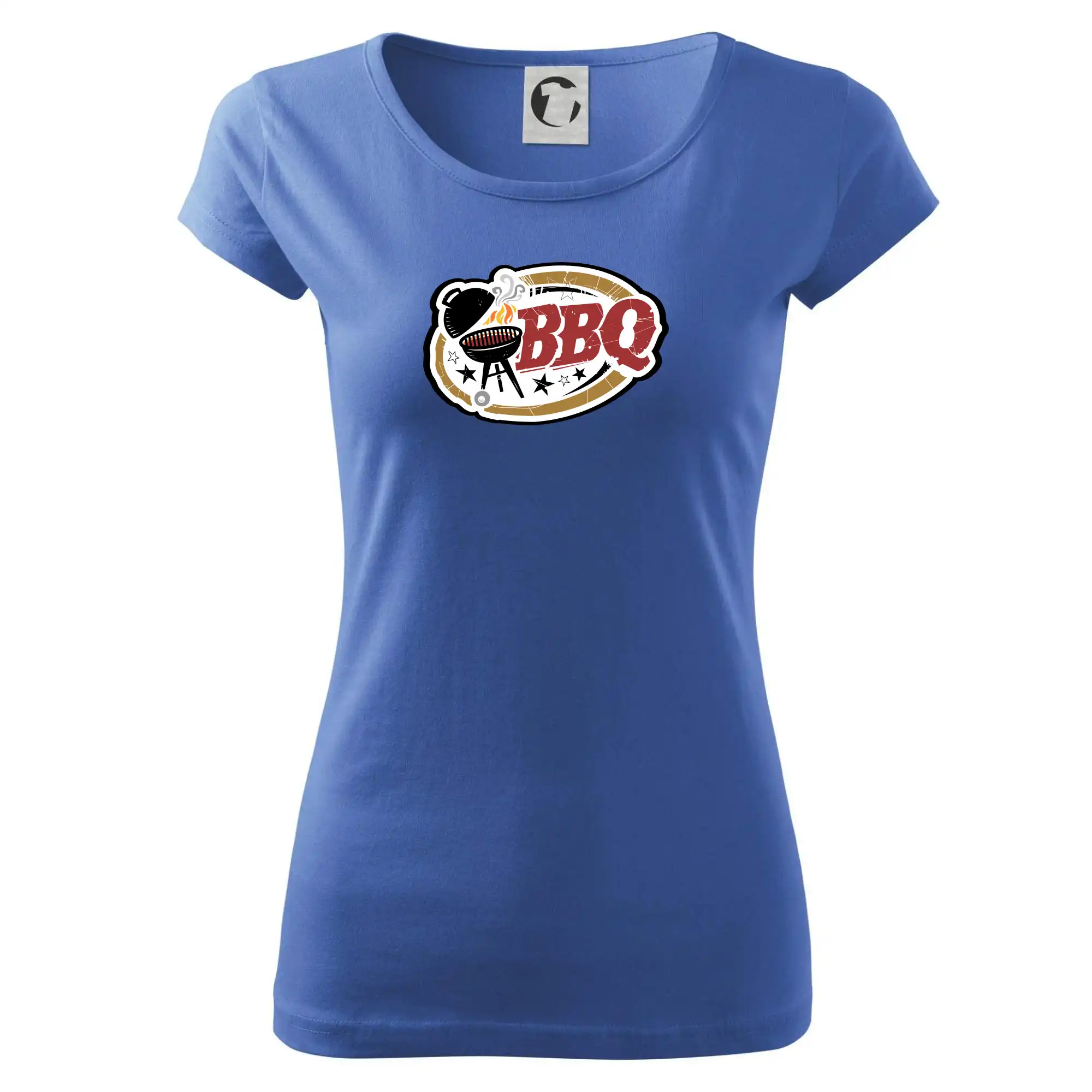 Tričká a zástery na grilovanie - BBQ logo - Dámske tričko Pure