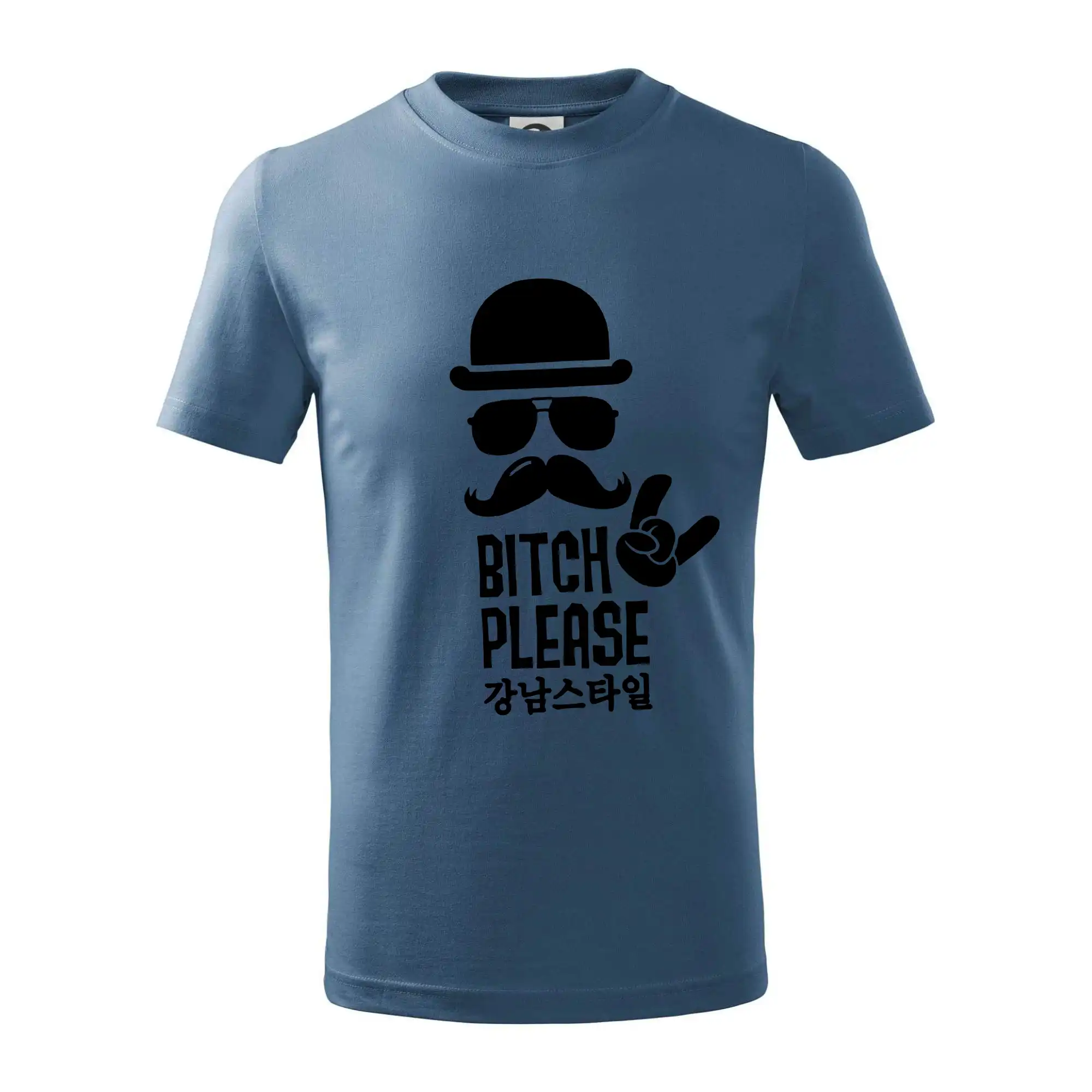 Tričká s fúzikmi - Bitch please! Mustache - Tričko detské bavlnené