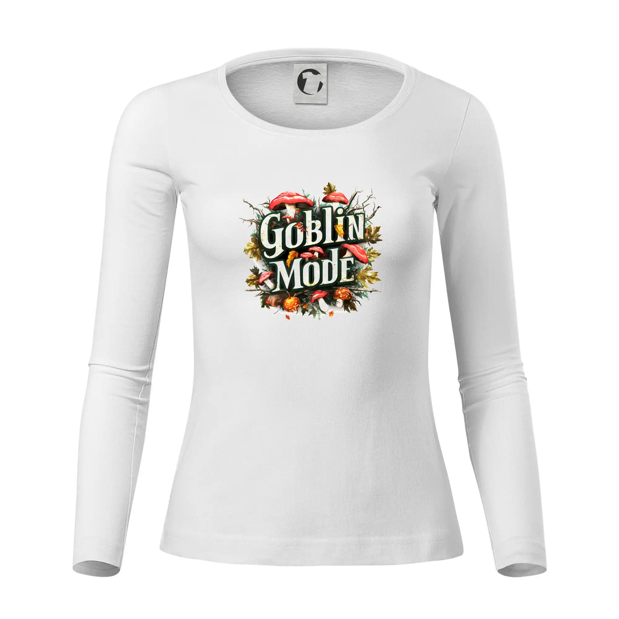 Tričká s motívmi ktoré frčia na internete - Goblincore Goblin Mode - Dámske tričko FIT-T LS - zužené