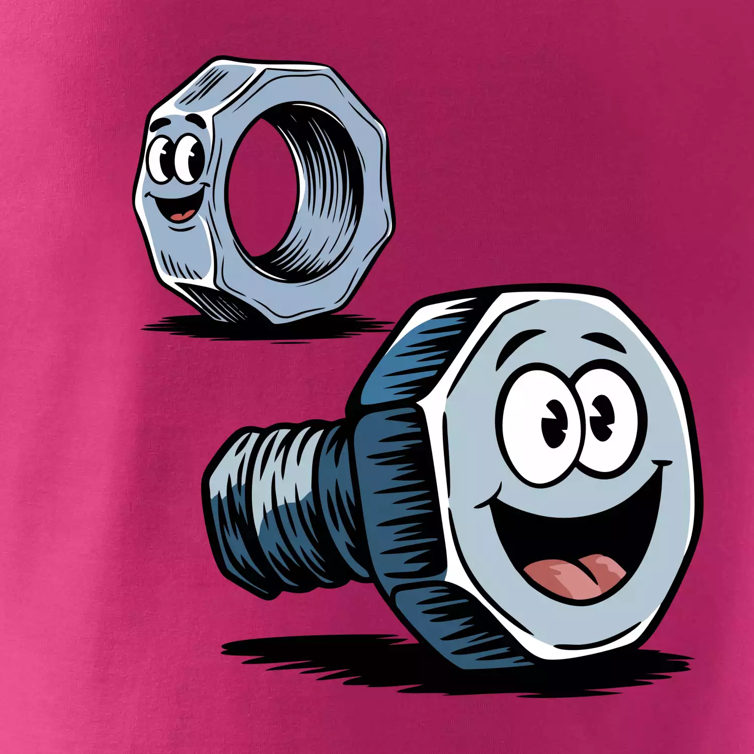 Parové triko - Šroub a matka