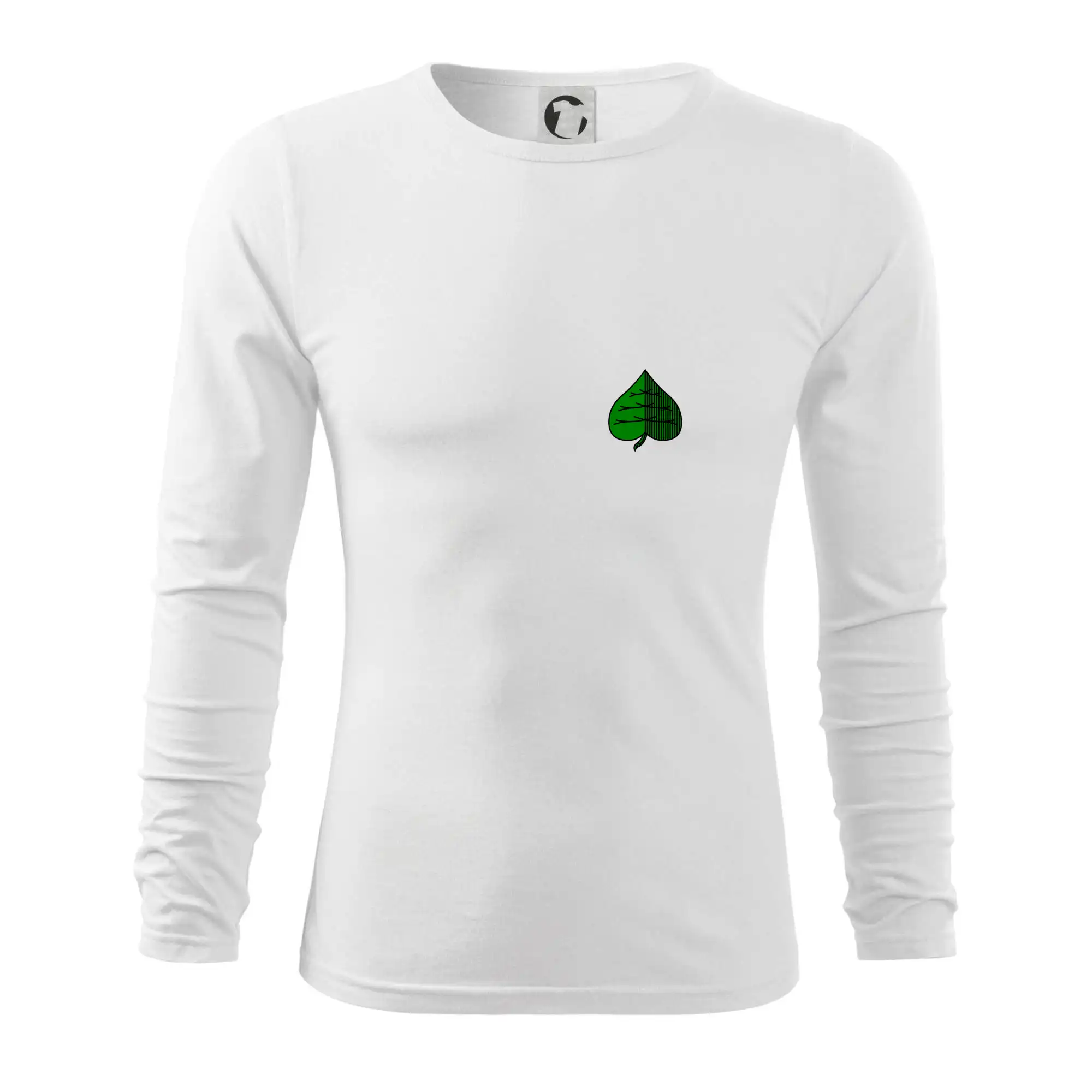 Tričká a mikiny so spoločenskými hrami  - Prší - Zelený - prso - Tričko s dlhým rukávom FIT-T long sleeve