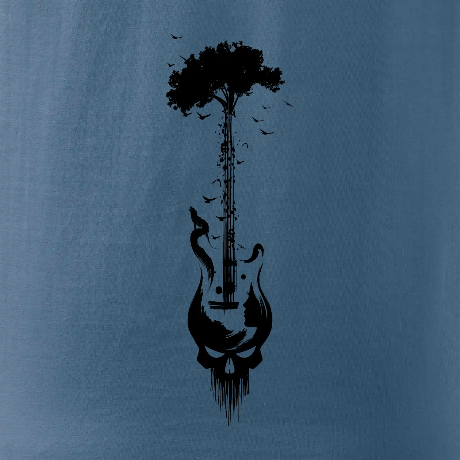 Kytara strom a lebka