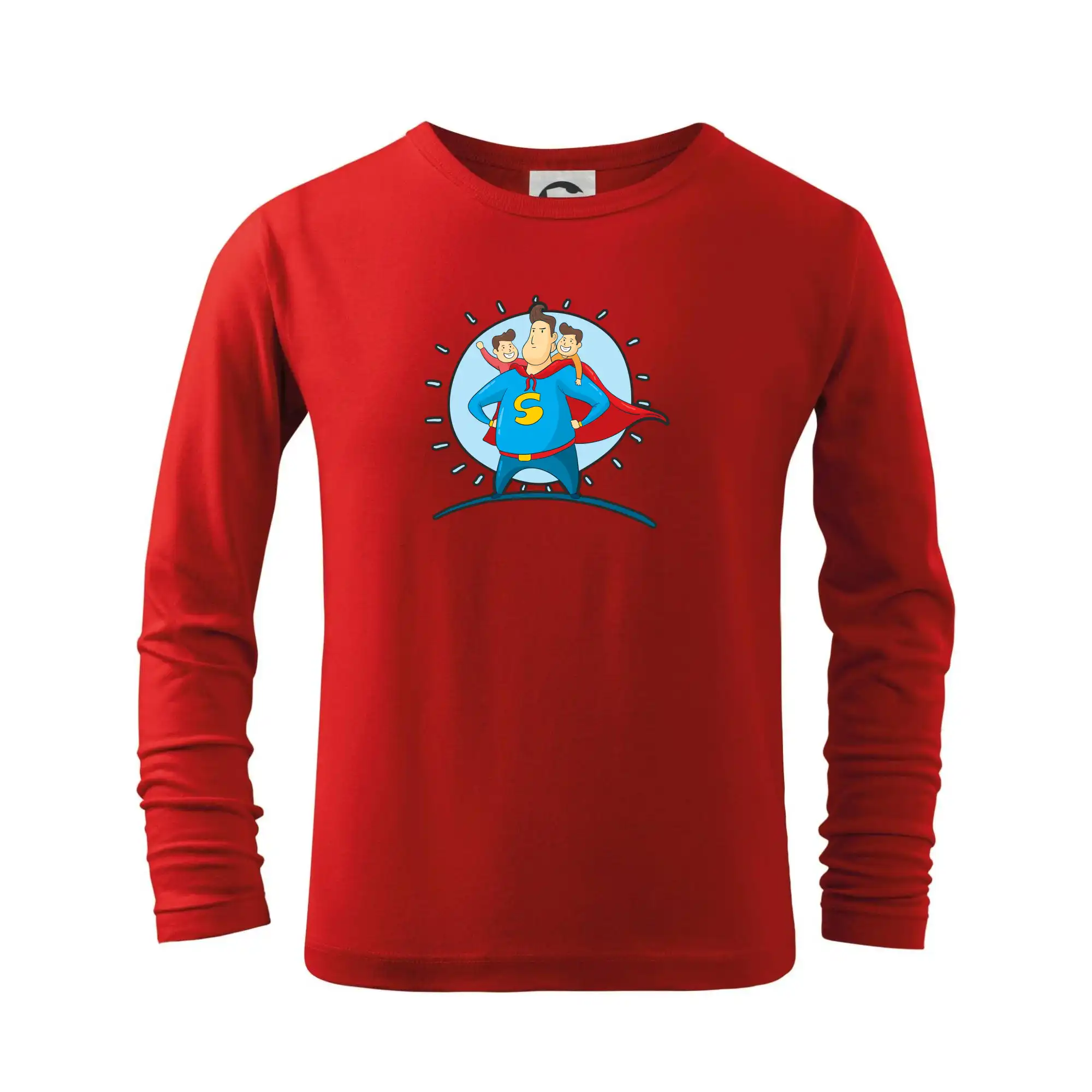 Najlepší darček pre otecka ku dňu otcov - Ocko superman - chlapec a chlapec - Tričko detské Long Sleeve