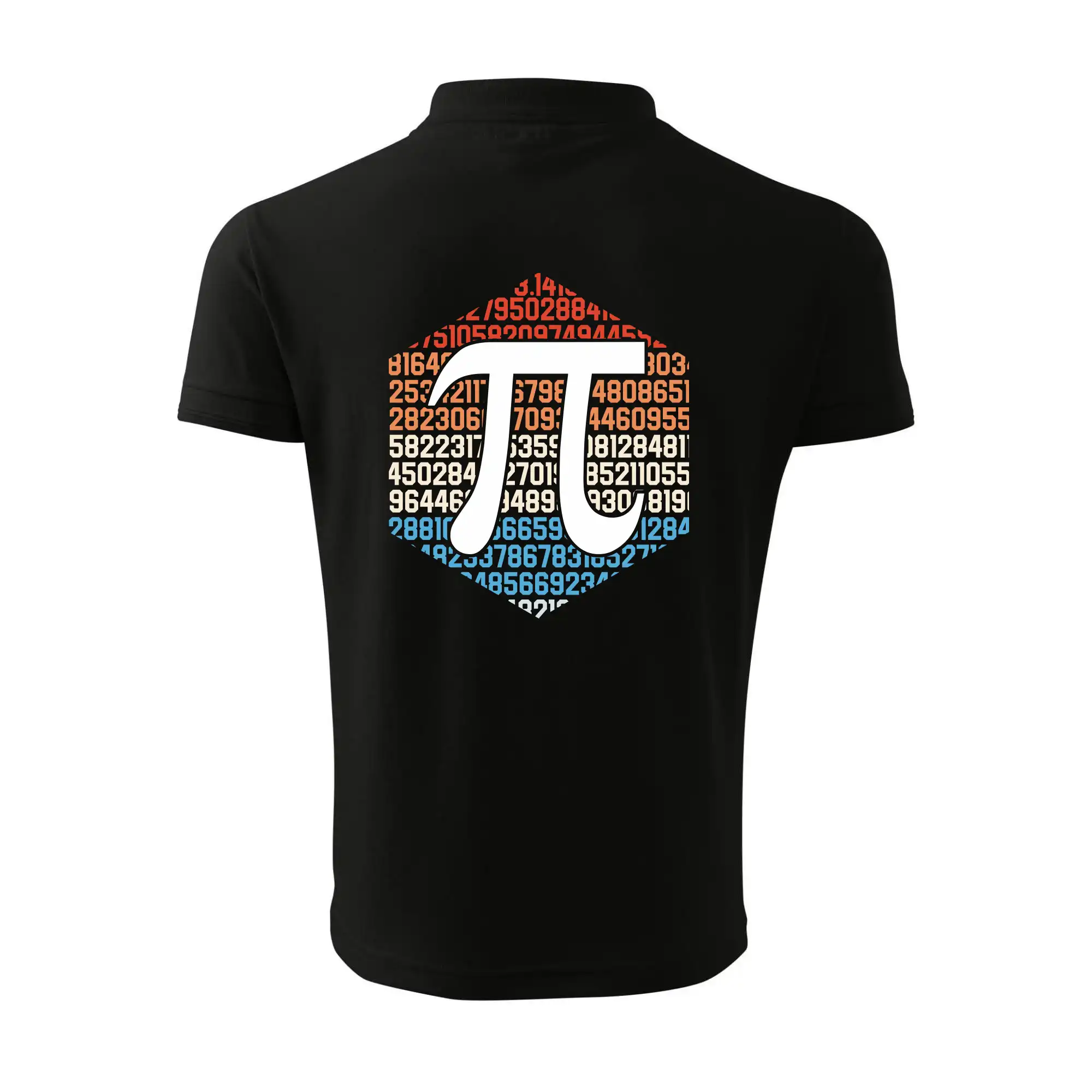 Pí s barevným pozadím