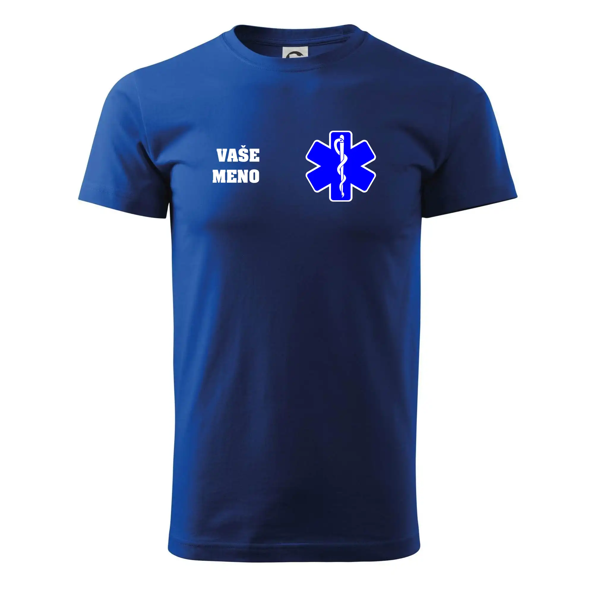 Originálne tričká pre hasičov - Rescue - Vaše meno - Tričko extra veľké  (5-8XL)