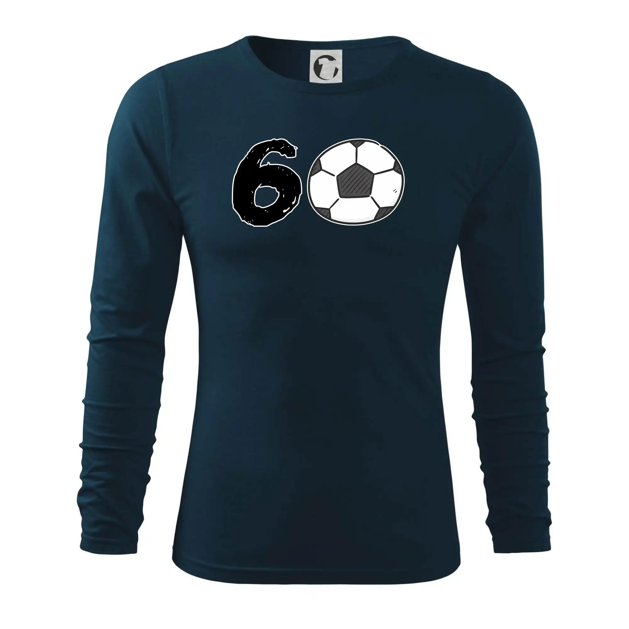 Tričká pre futbalistov - Futbal okrúhle narodeniny 60 - Tričko s dlhým rukávom FIT-T long sleeve