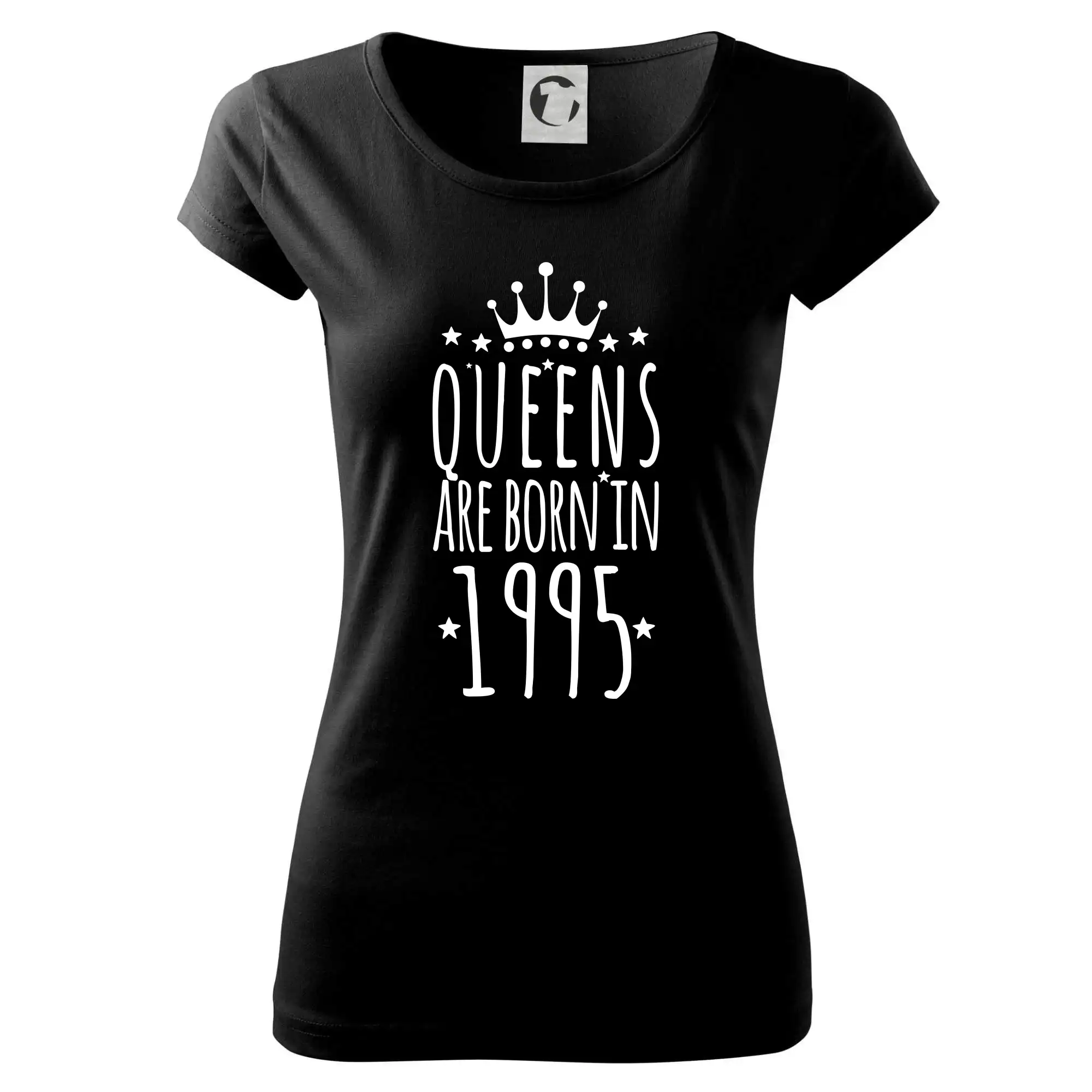 Tričká k narodeninám - Queens are born in 1995 - Dámske tričko Pure