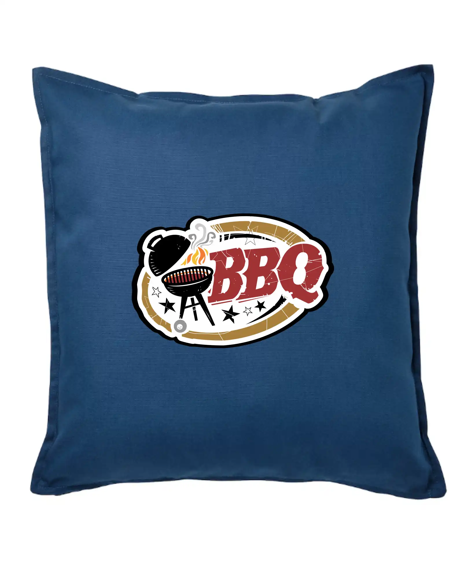 Tričká a zástery na grilovanie - BBQ logo - Vankúš 50x50