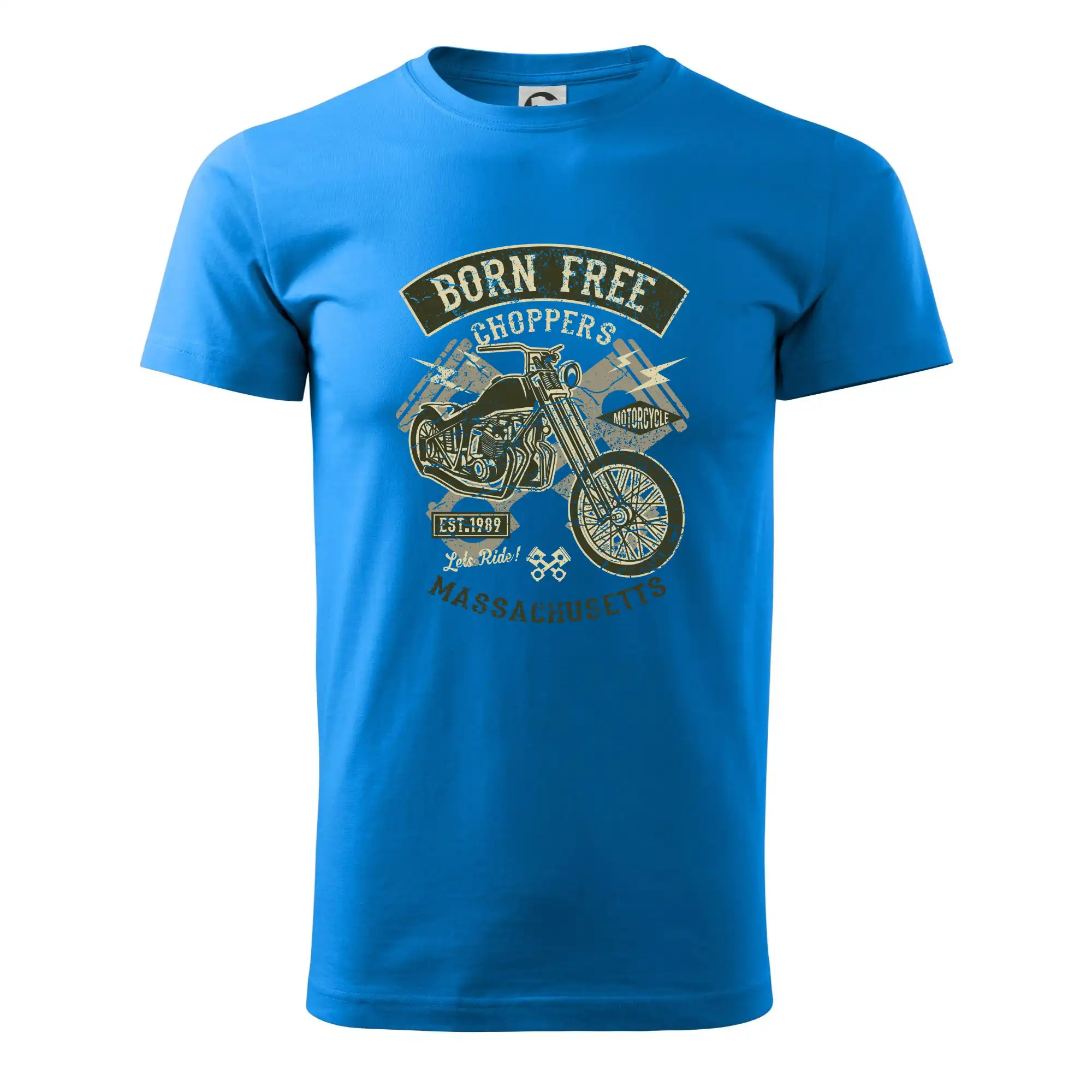 Tričká a mikiny s potlačou motoriek – pre pravých motorkárov - Born Free Choppers - Pánske tričko nižšej gramáže