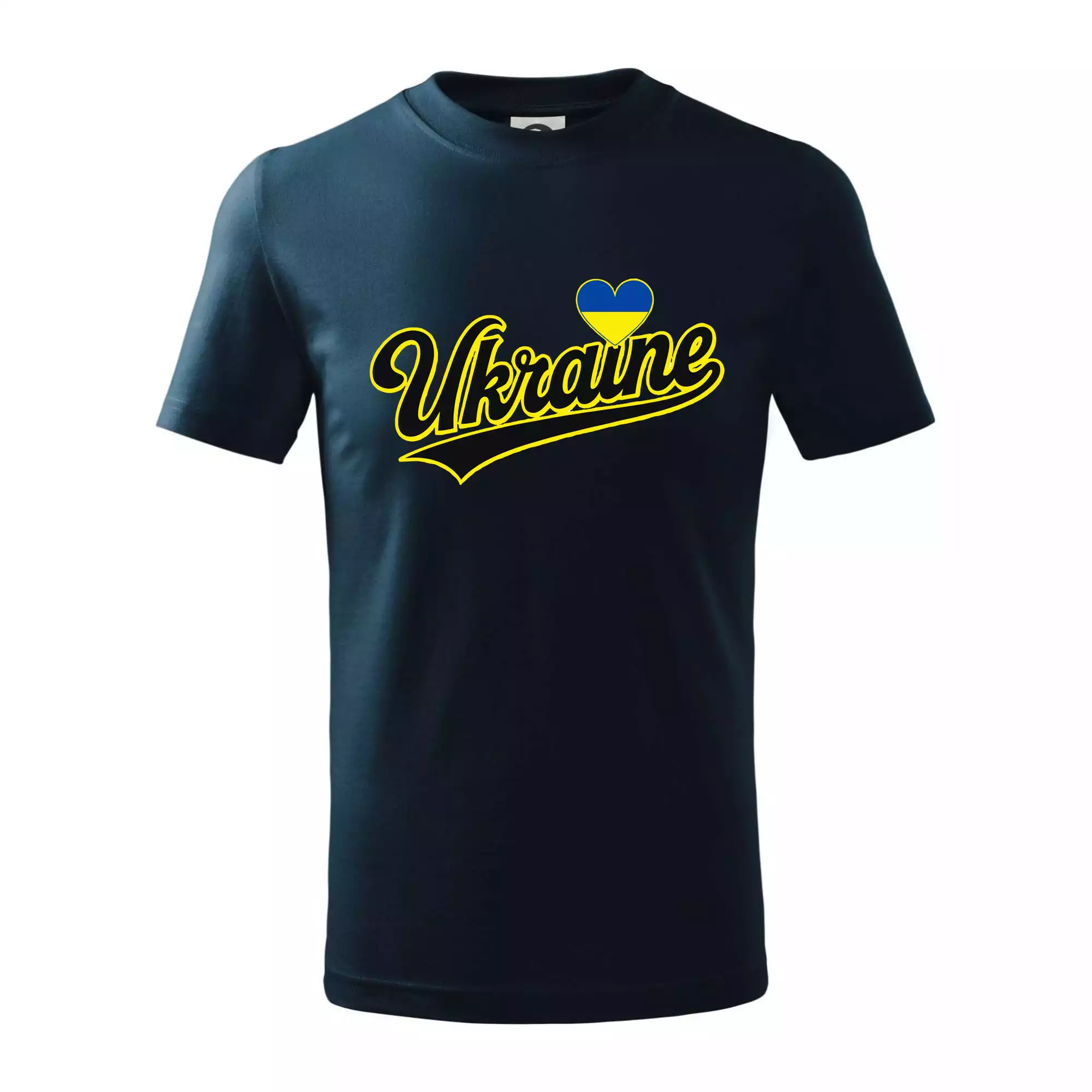 Ukraine - nápis černý