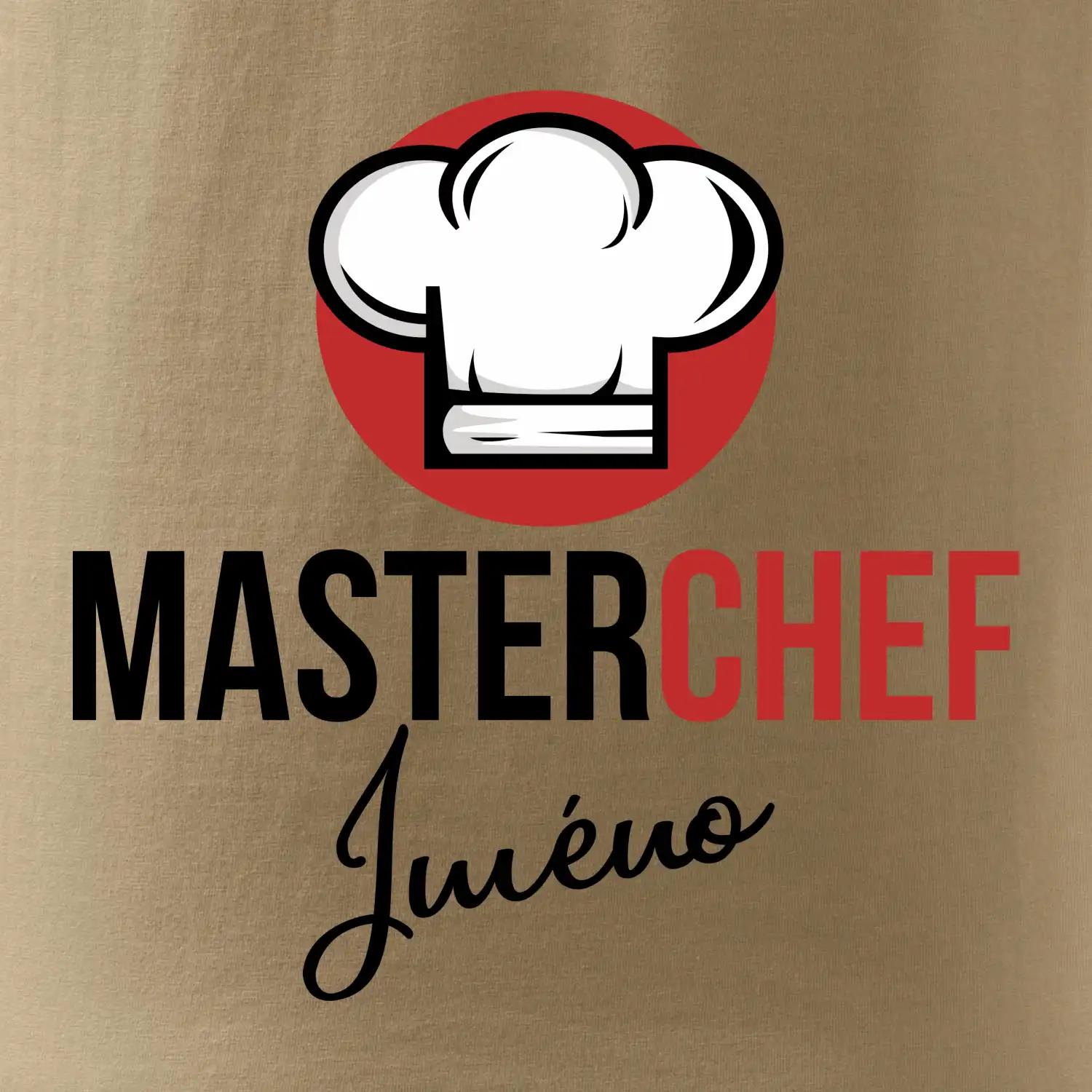 Master Chef čepice - vlastní jméno