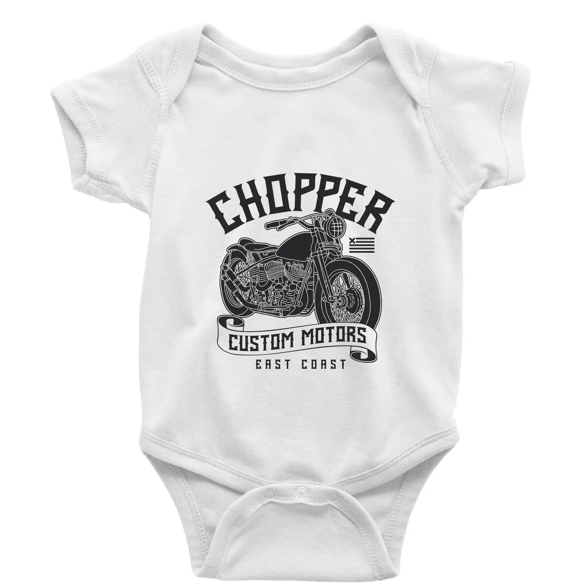 Tričká pre motorkárov¨ - Chopper custom motors - Body dojčenské s krátkym rukávom