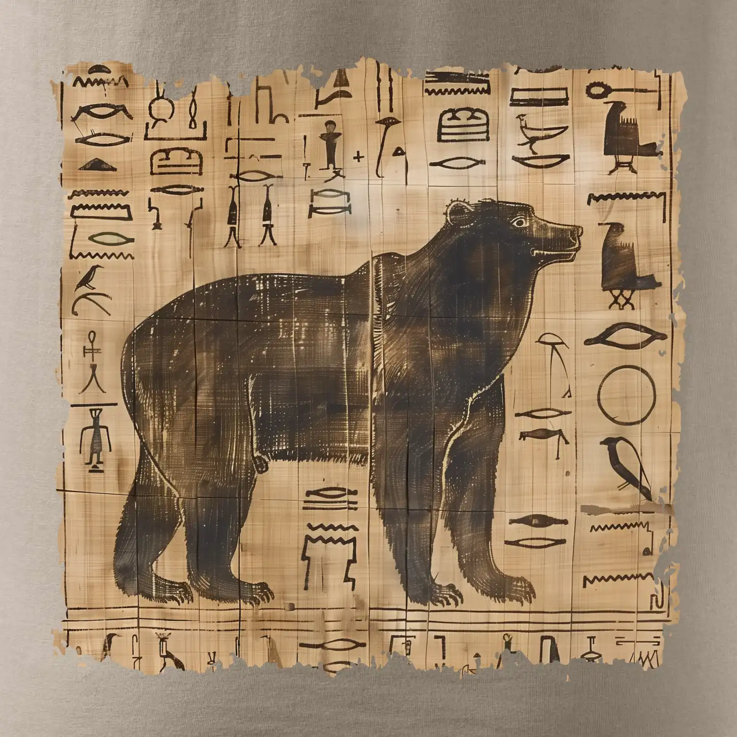 Egyptské hieroglyfy medvěd