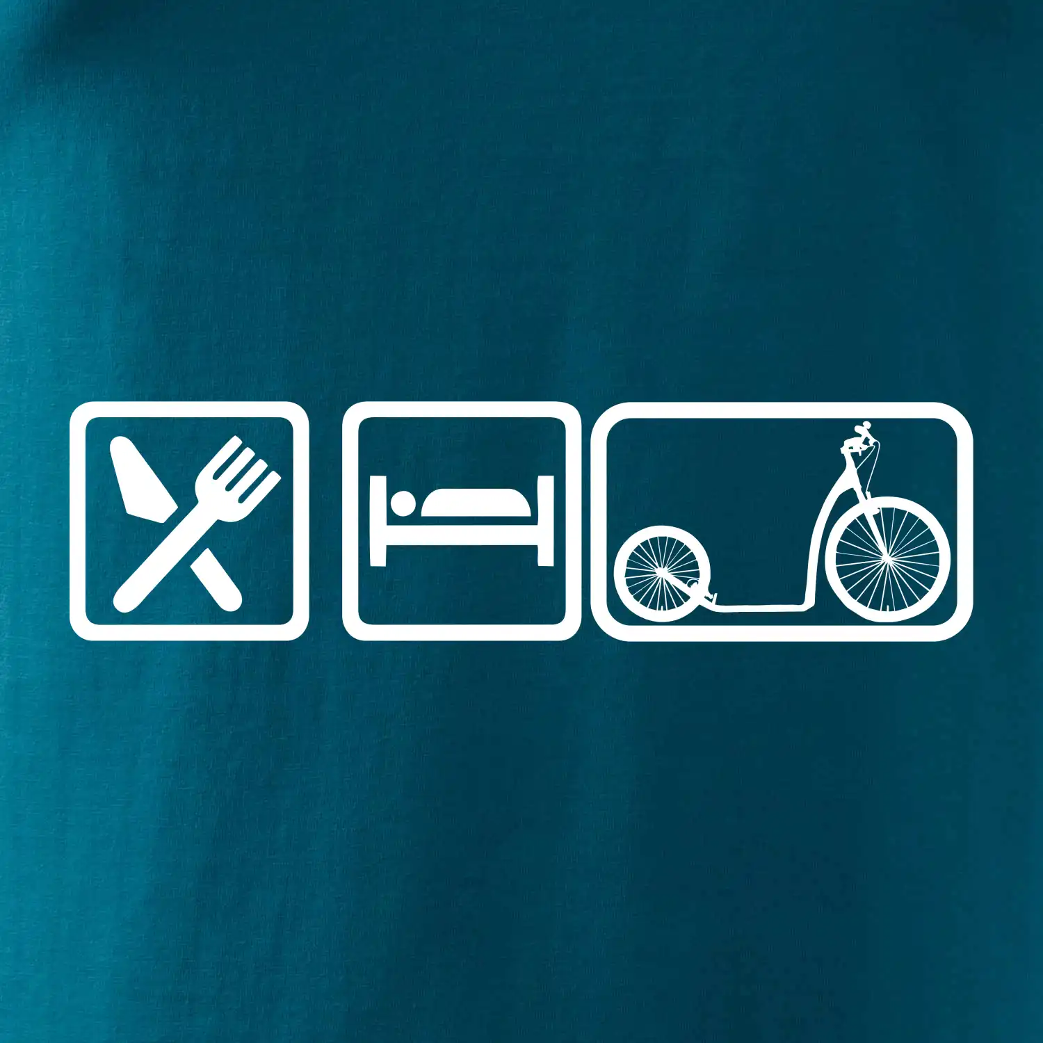 Eat sleep koloběžka velké a malé kolo