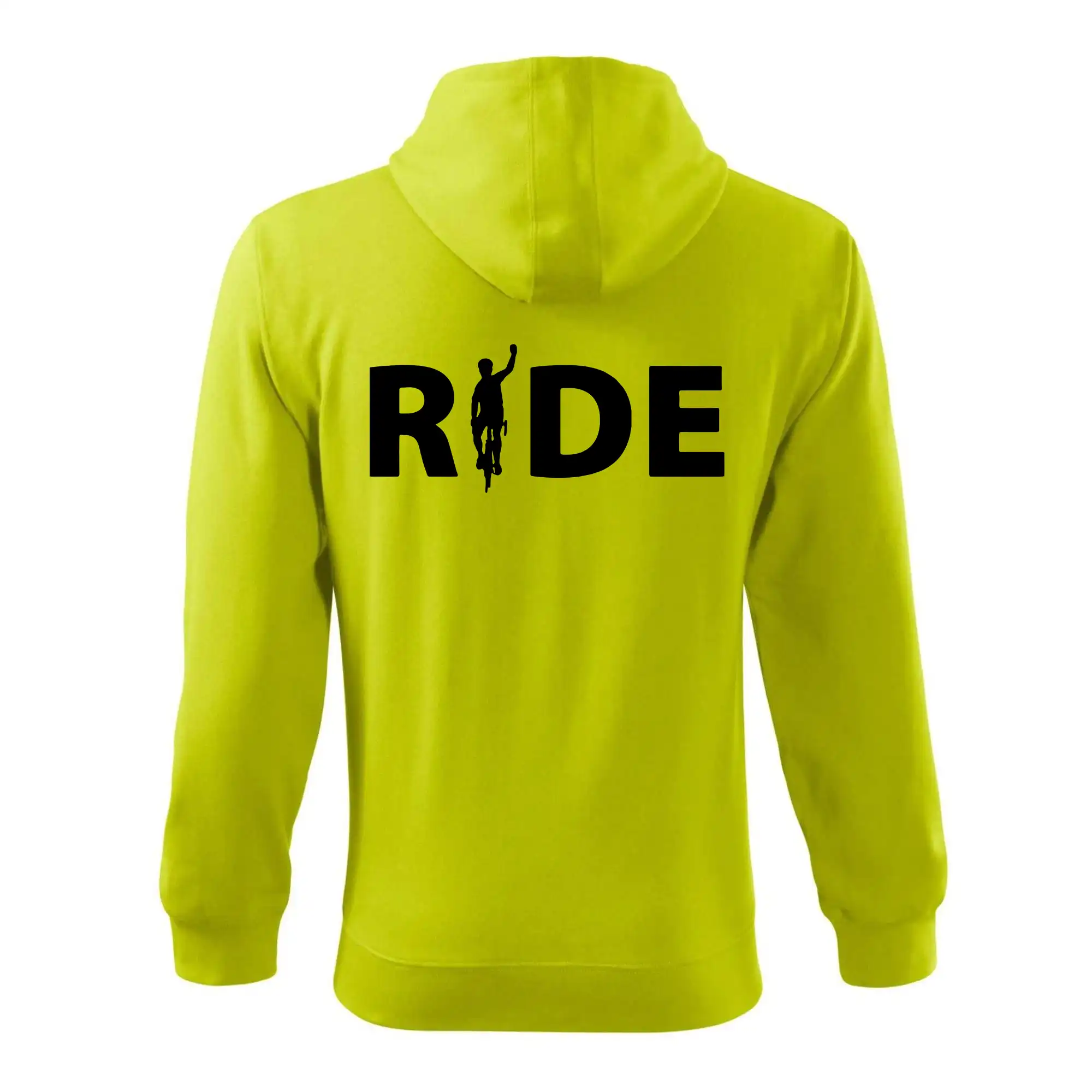 Ride - nápis s cyklistou