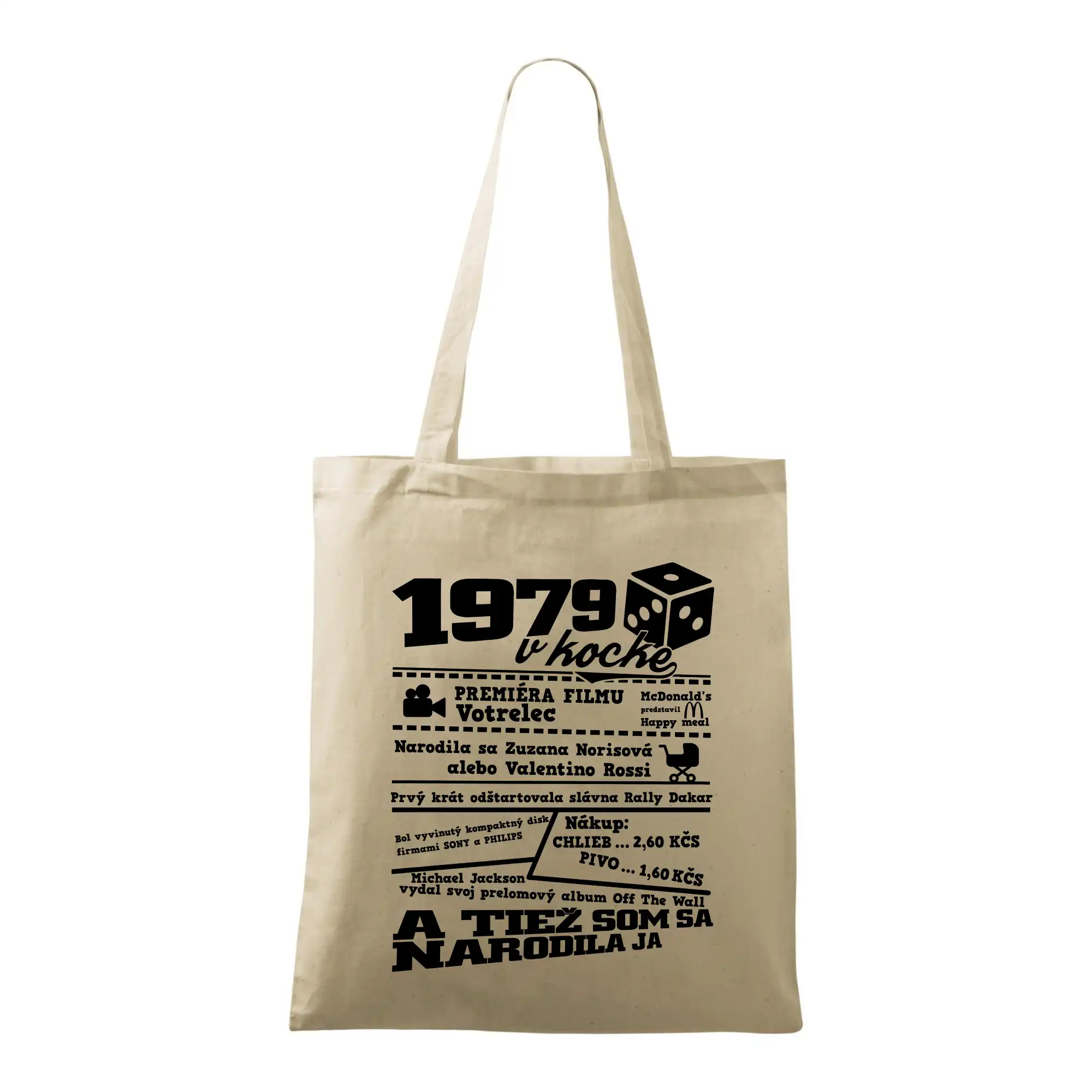 Narodeniny v kocke - 1979 v kocke - Taška bavlnená