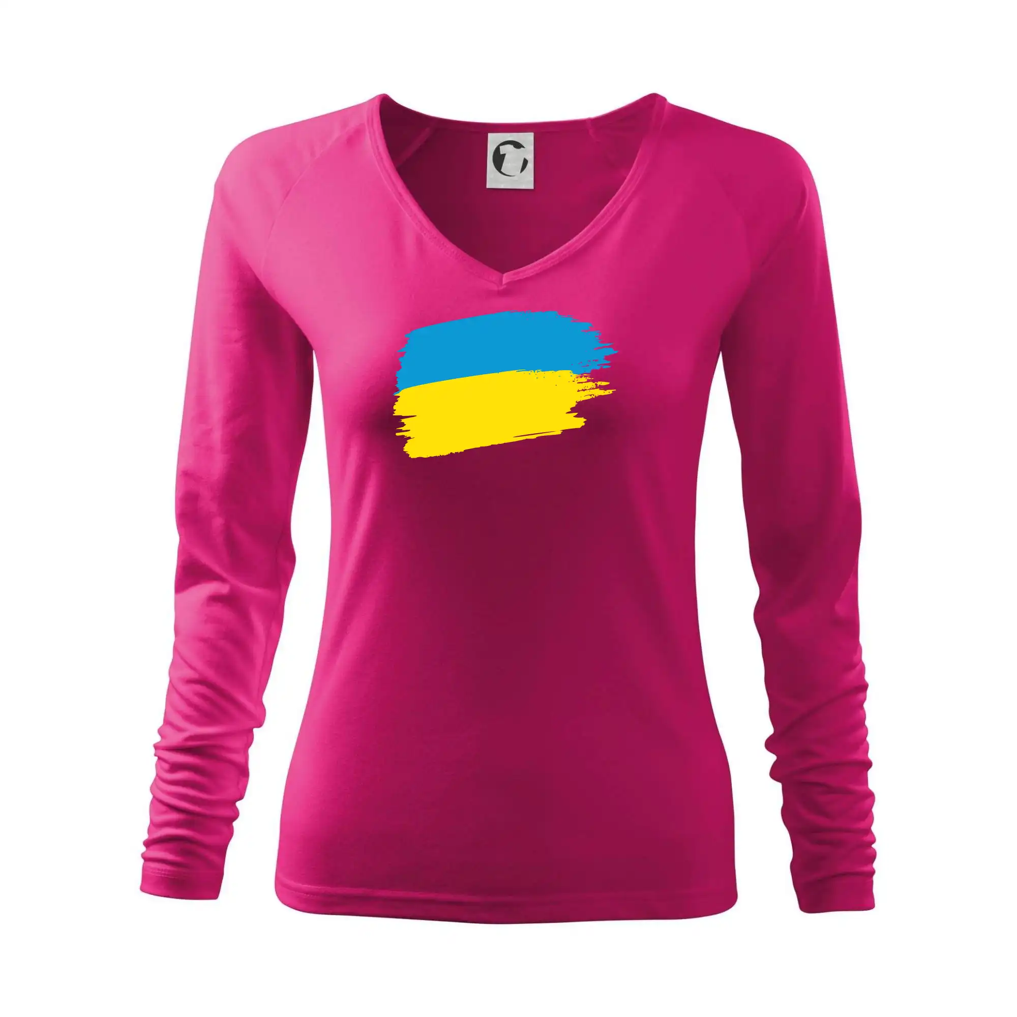 Tričká s vlajkou ukrajiny - Ukrajina vlajka - Tričko dámske Elegance
