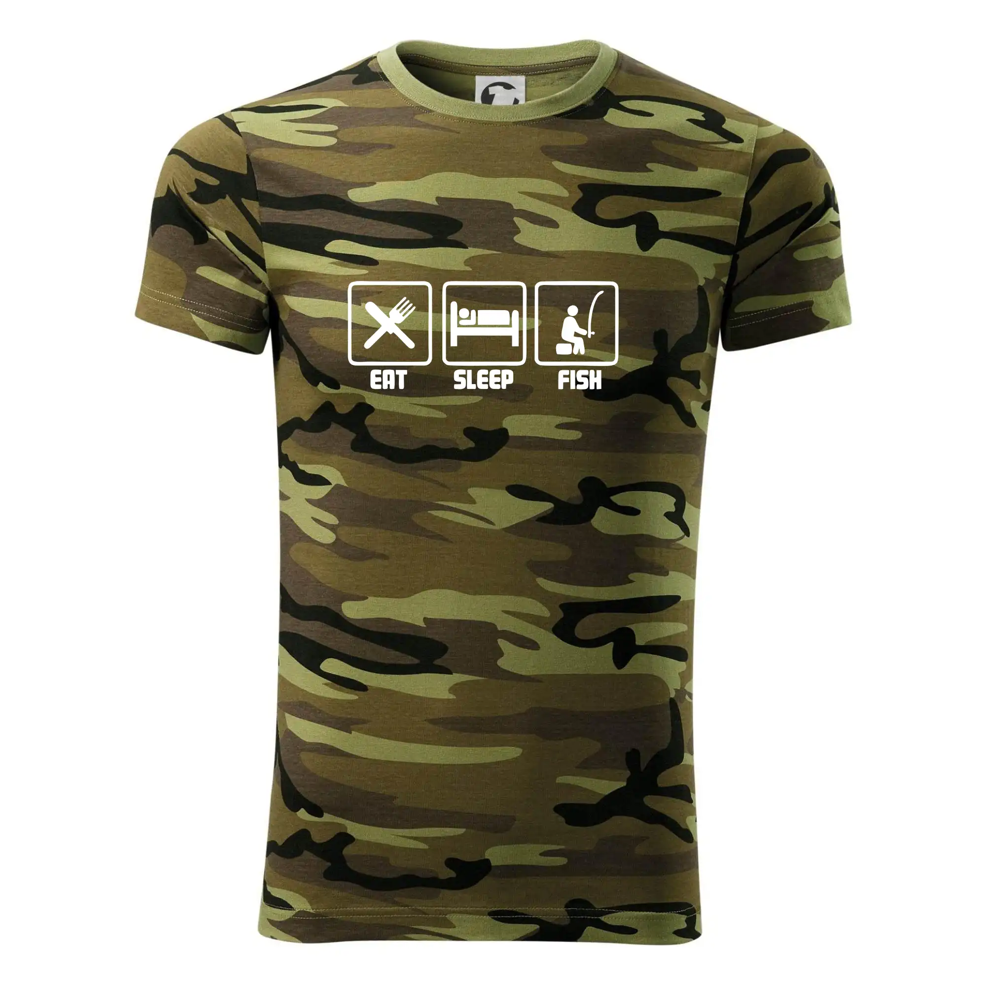 Eat sleep repeat - Rybárčenie - Eat sleep Fish - Army CAMOUFLAGE