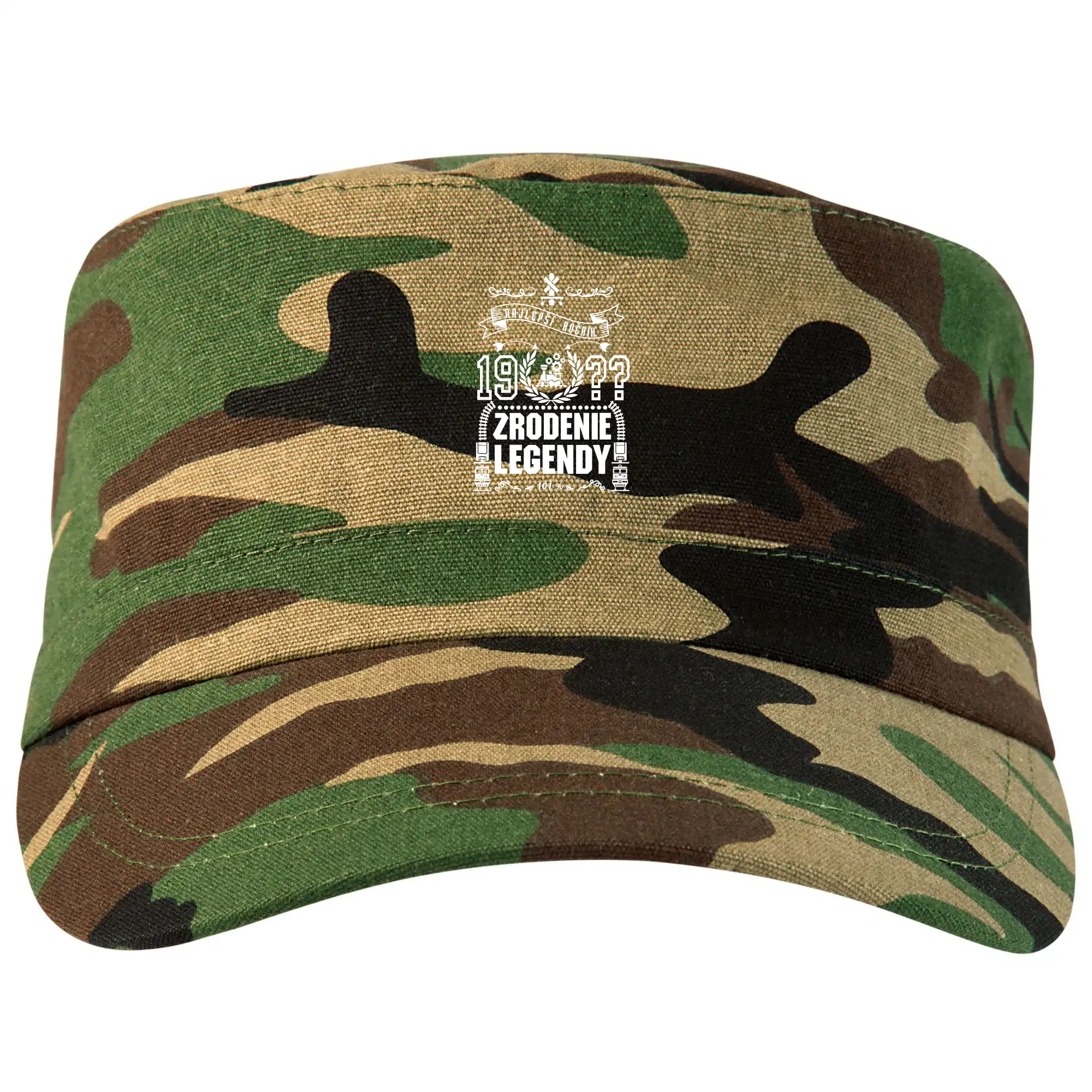 Trička Zrodenie legendy - Zrodenie legendy pre železničiarov - Šiltovka CAMO