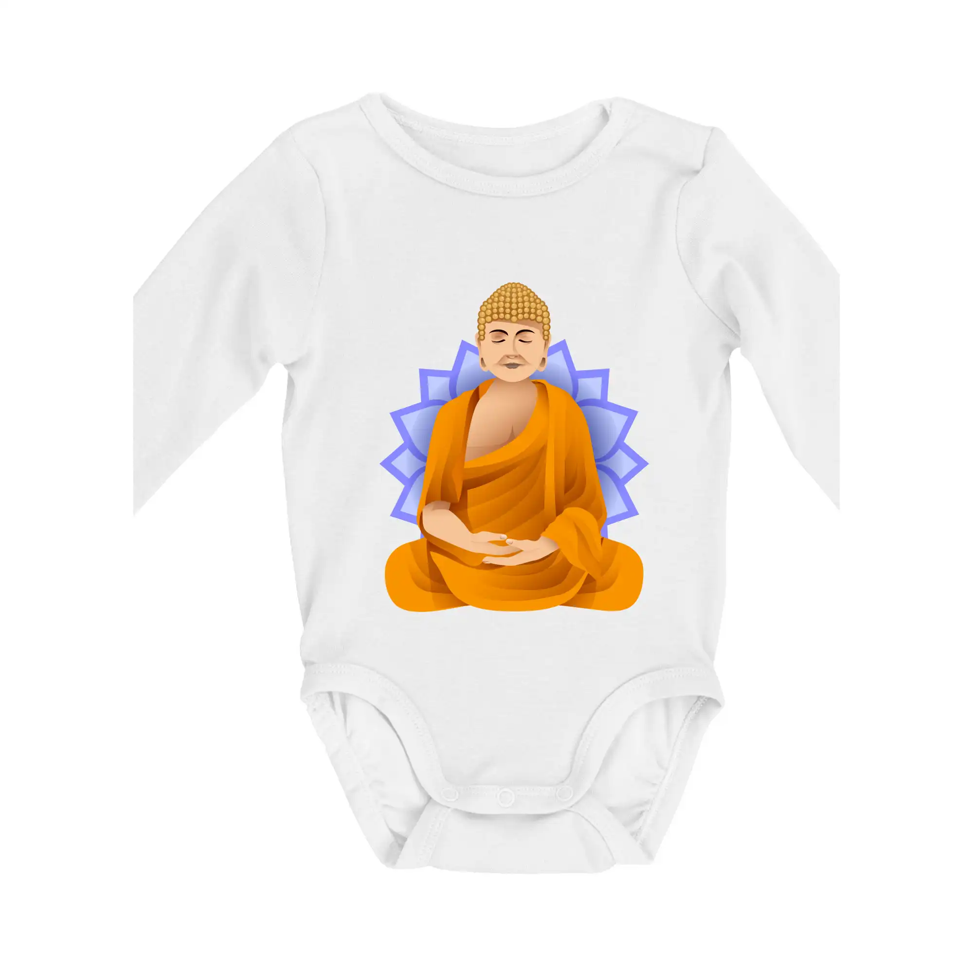 Budha barevný - Body dojčenské s dlhým rukávom