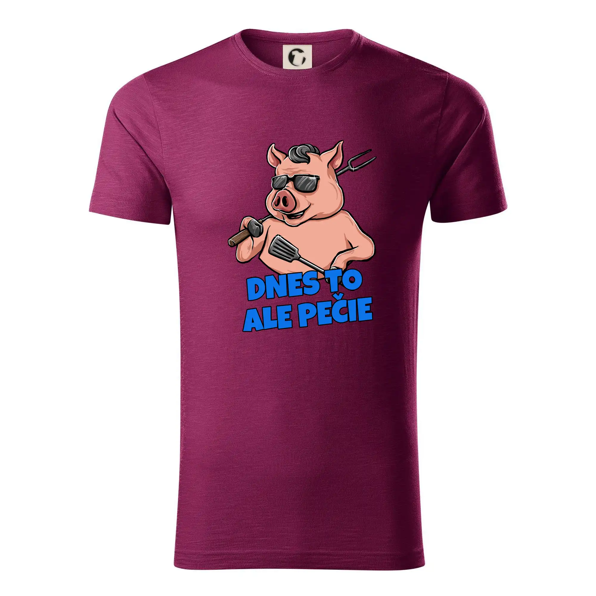 Tričká a zástery na grilovanie - Dnes to ale pečie - Tričko z organickej bavlny