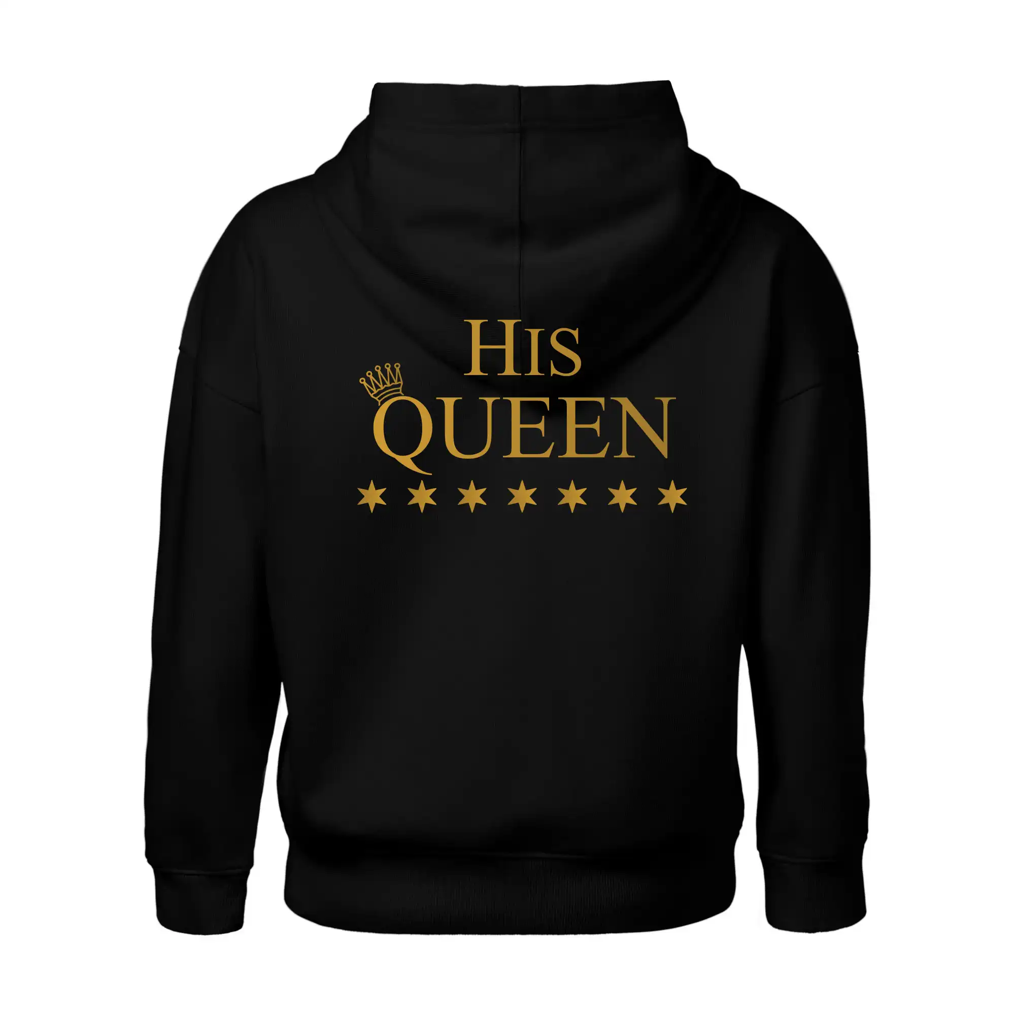 Tričká pre zamilovaných - The King - His Queen - párové triko - Oversized mikina dámská Moon - kratšia + širšia