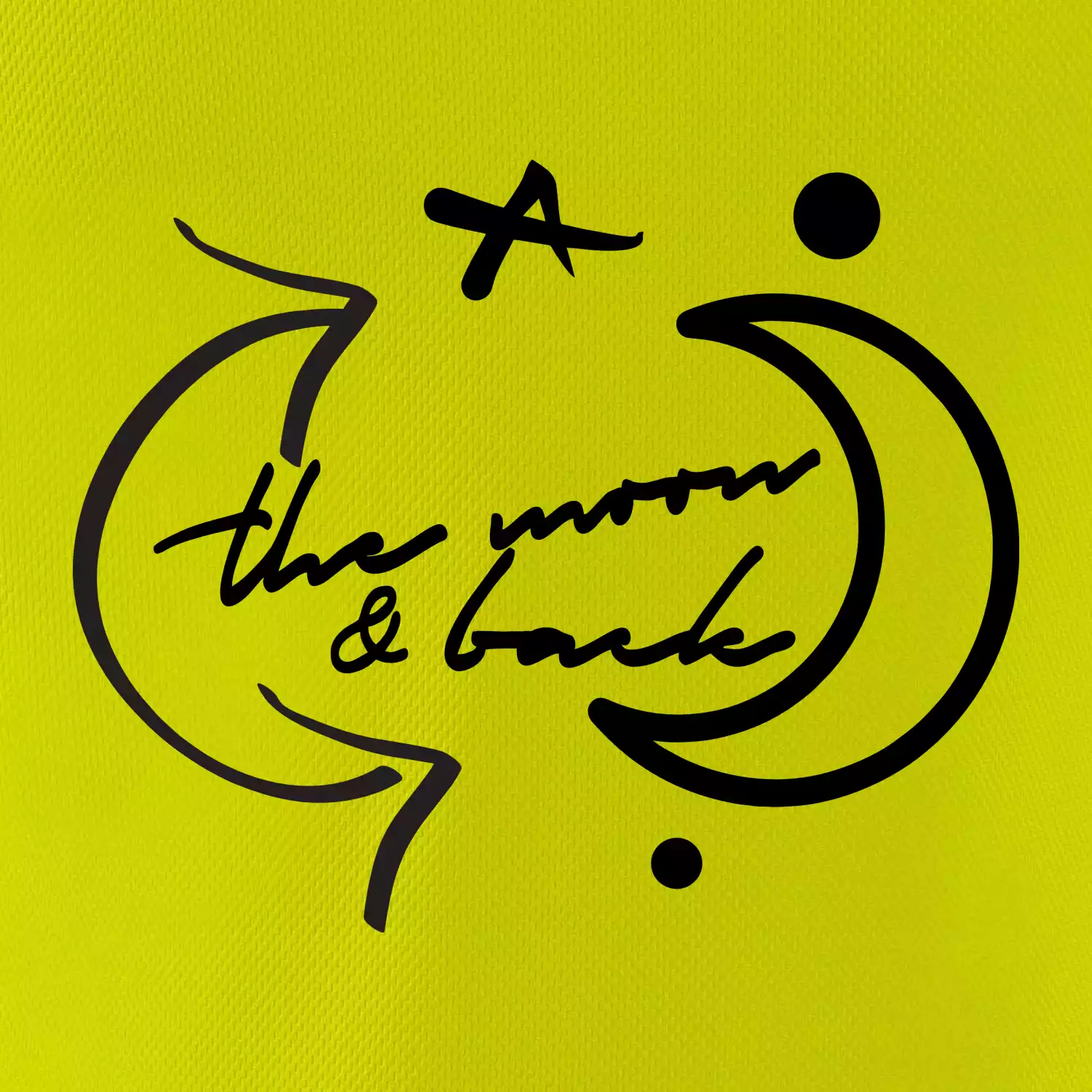 The moon and back