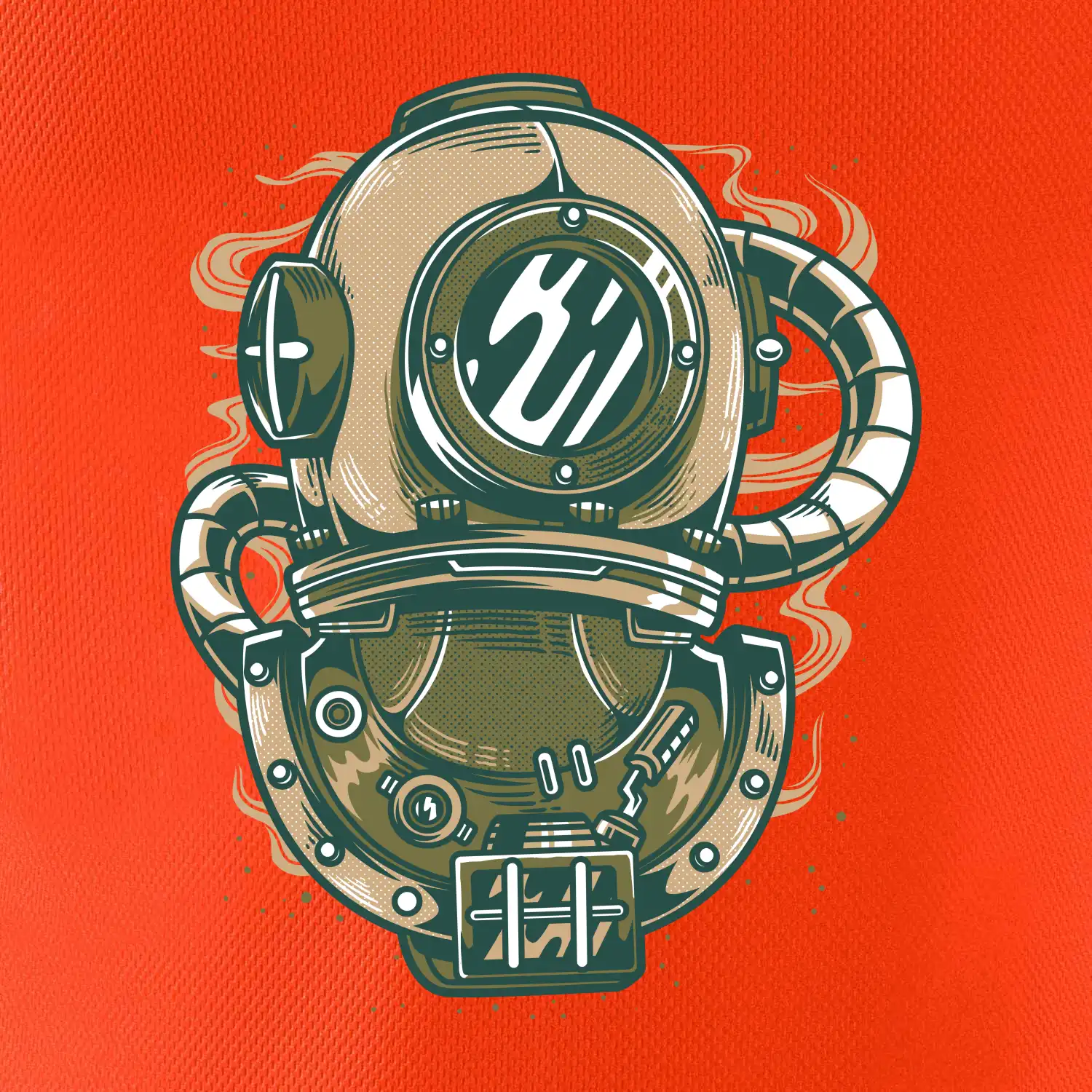 Starý potapěčský skafandr