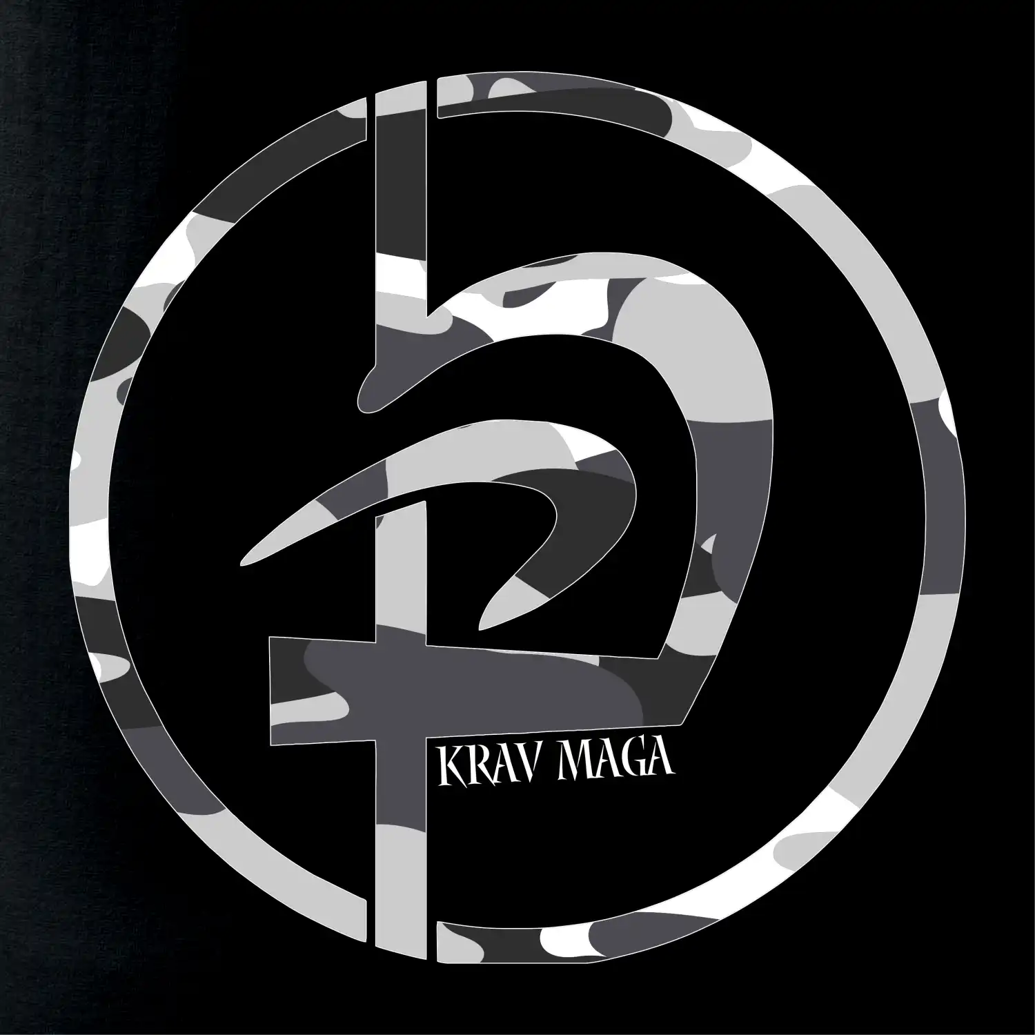 Krav maga  maskáčový nápis