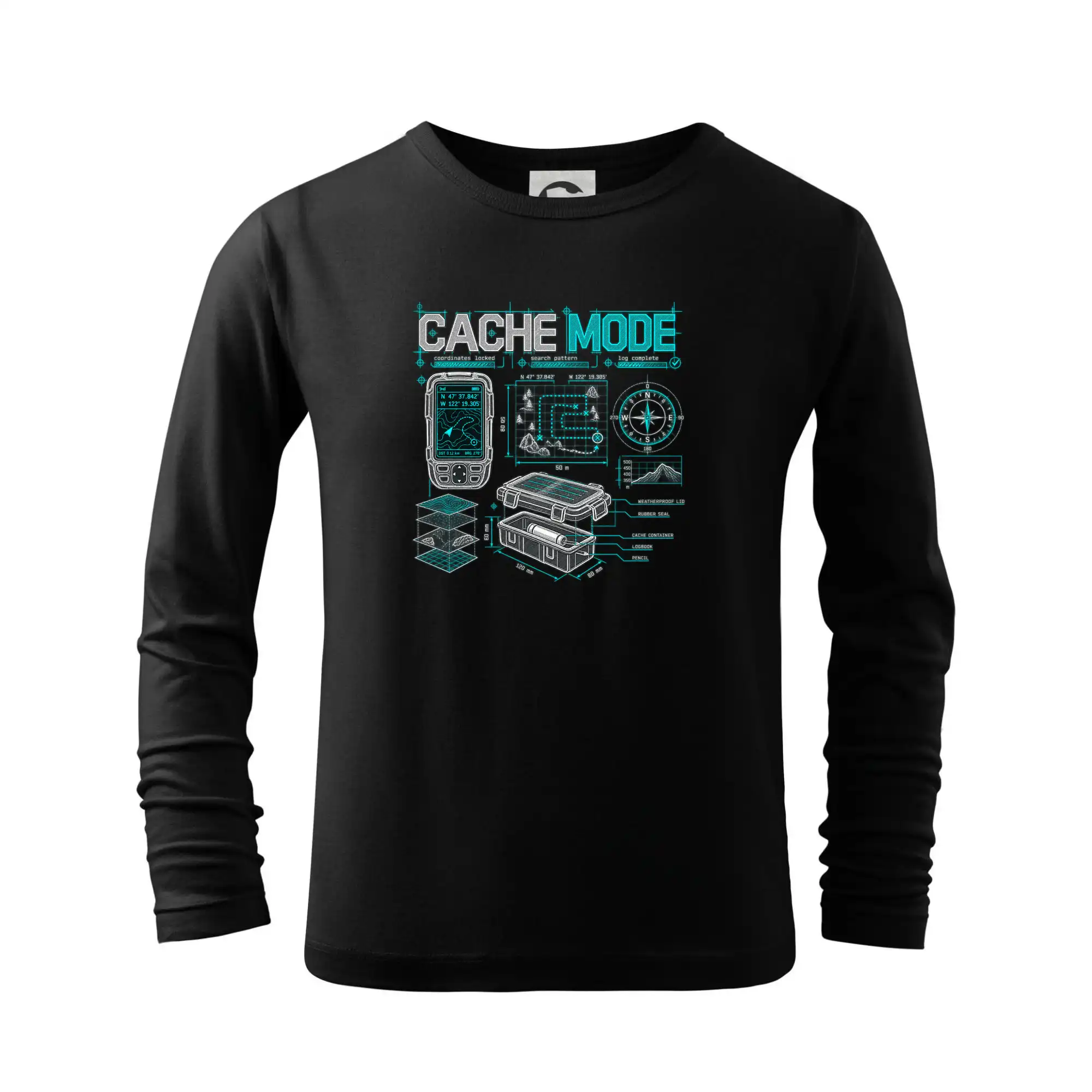 Cache mode technický plán GPS