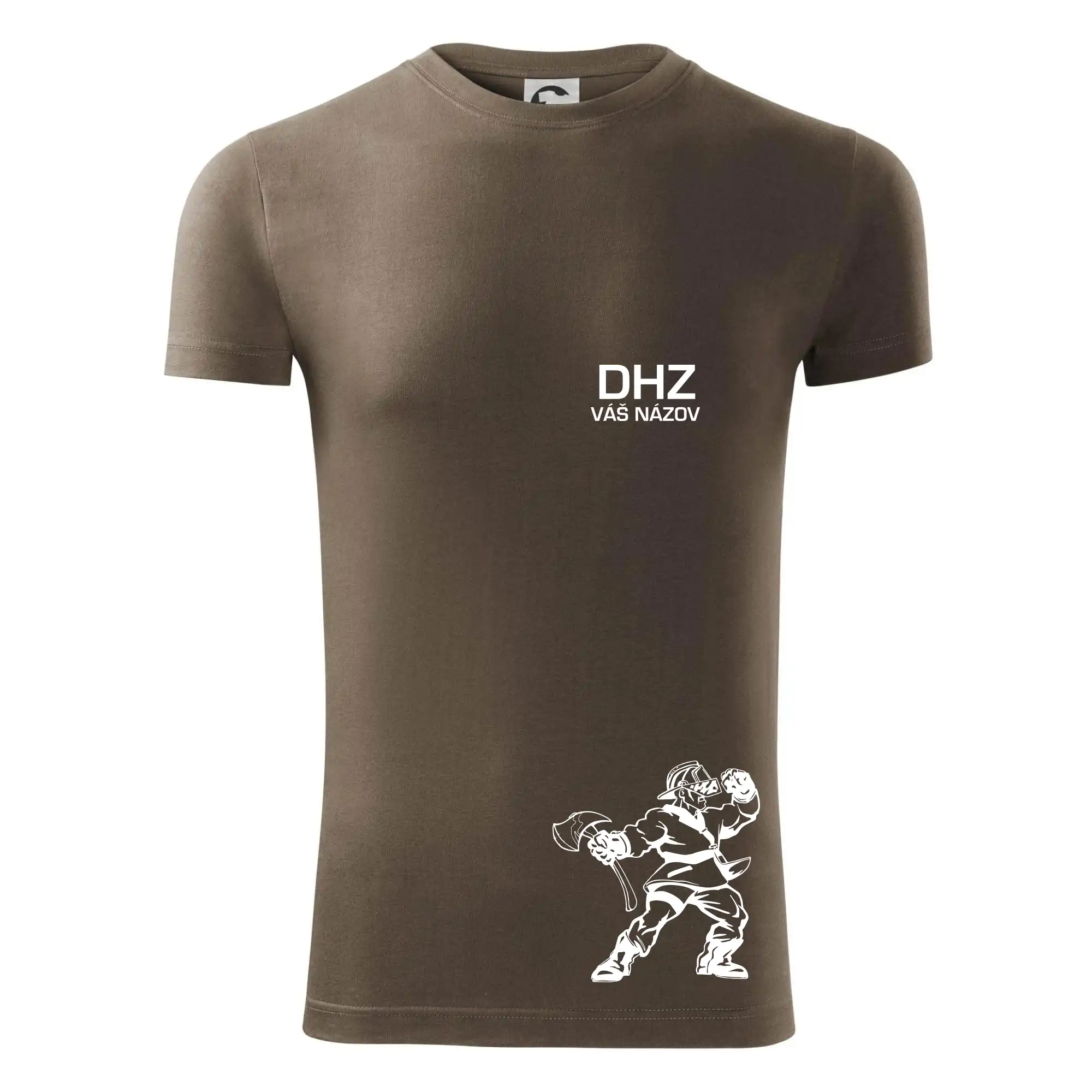 Originálne tričká pre hasičov - DHZ postava - vlastný názov - Viper FIT - Pánske zúžené tričko