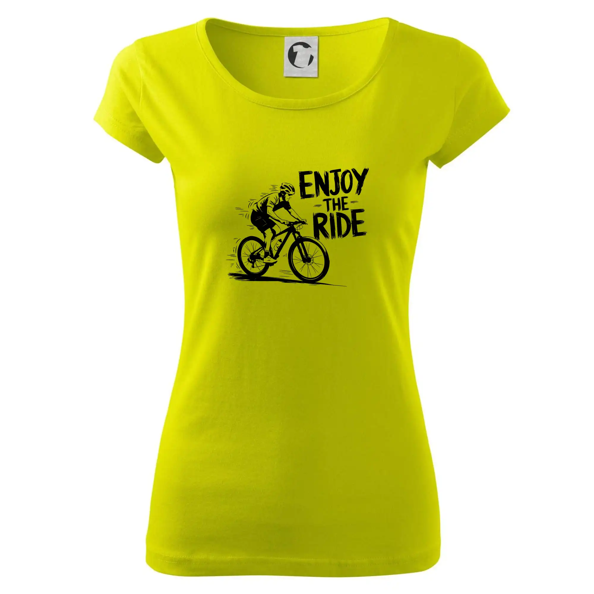 Tričko ako darček pre cyklistu - Enjoy ride - Dámske tričko Pure