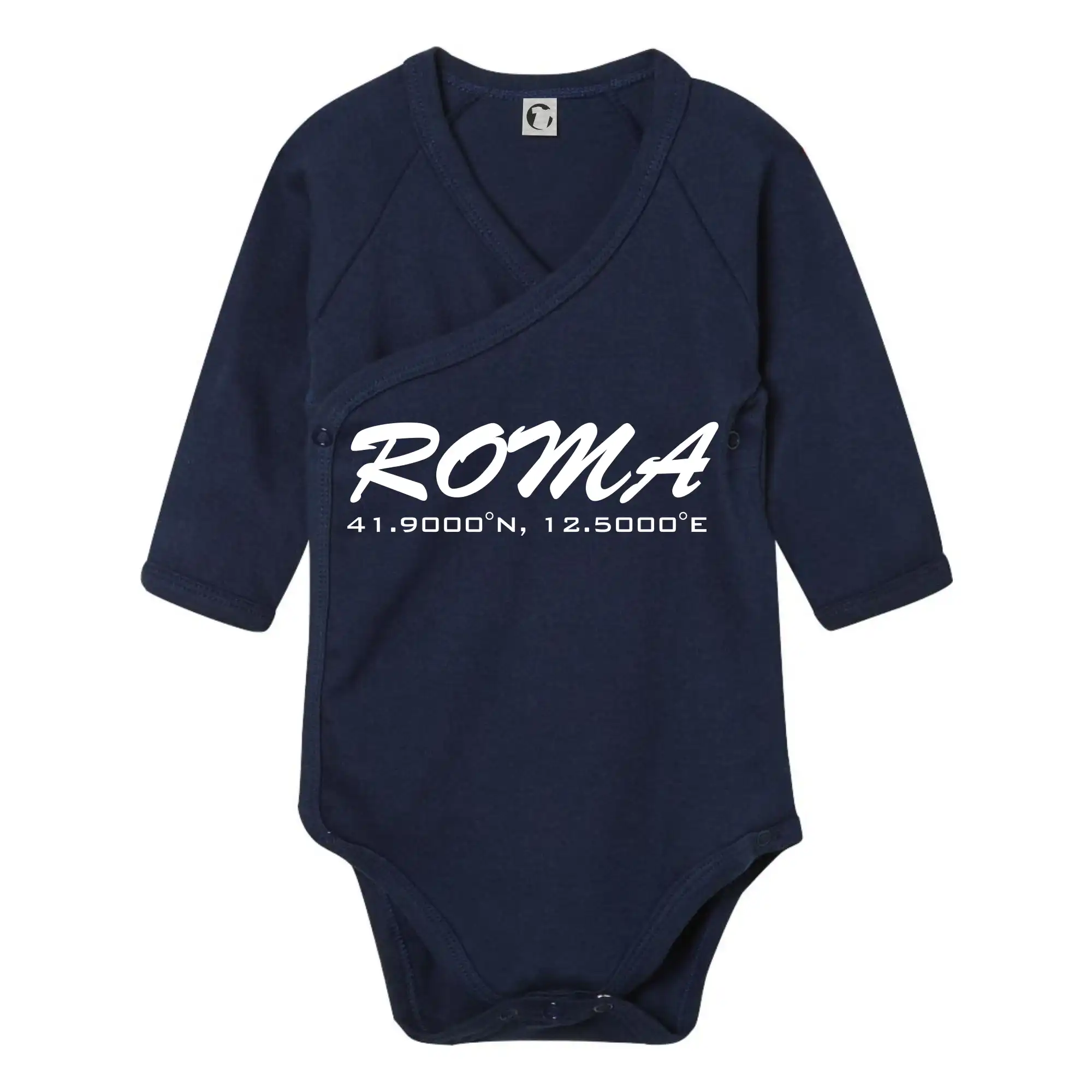 Tričká Taliansko - Roma GPS - Body zavinovacie s dlhým rukávom