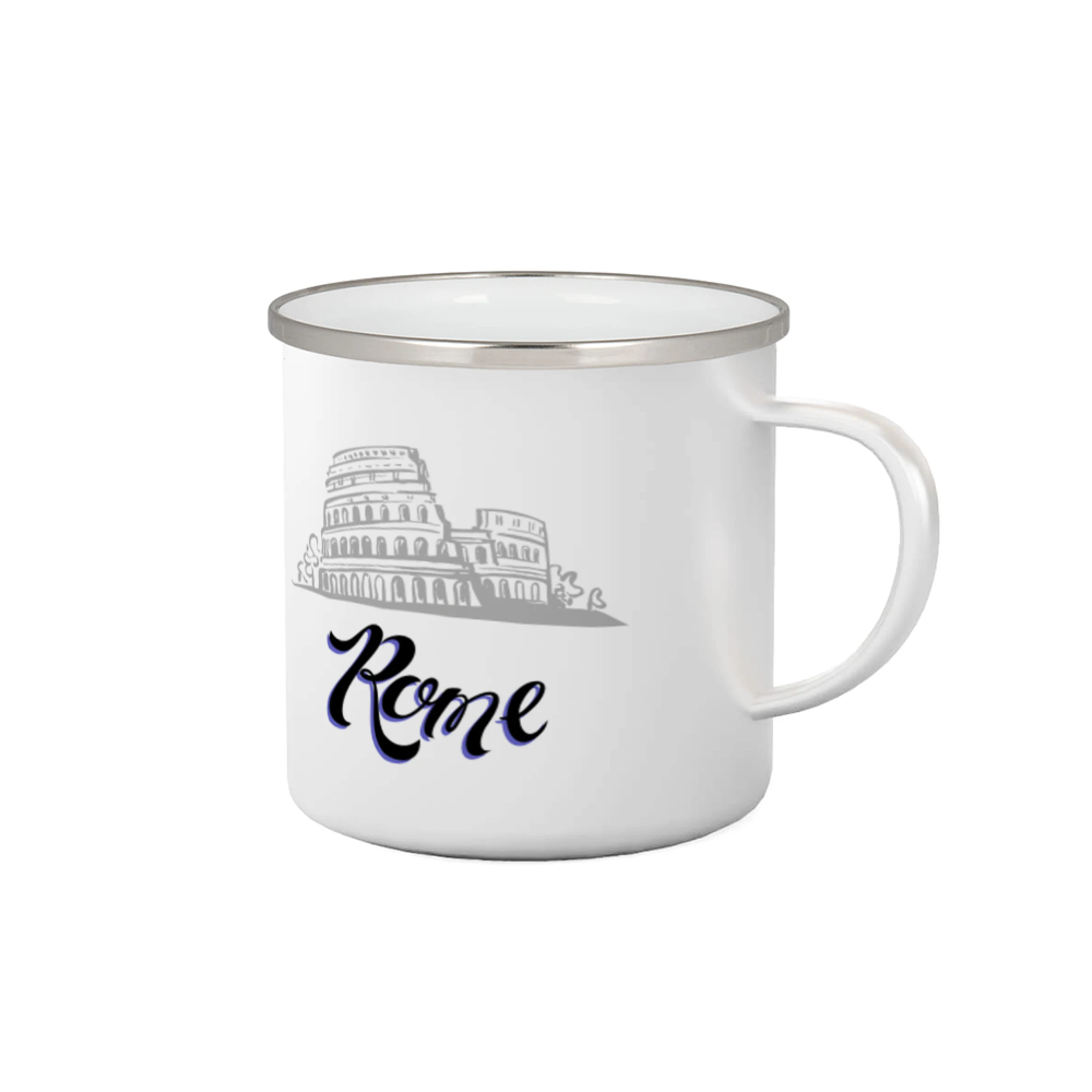 Tričká Taliansko - Roma Lettering - Plecháčik