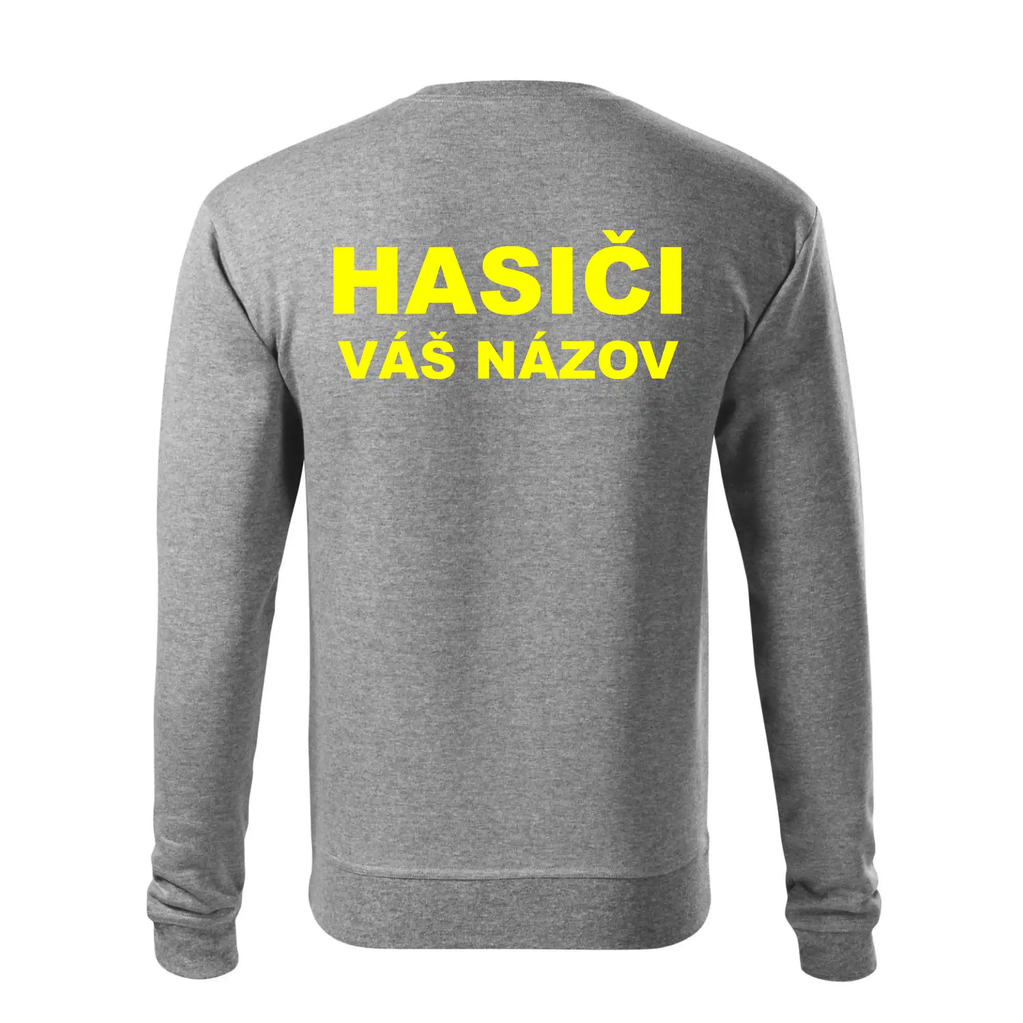 Hasiči - žltý nápis - váš názov zboru