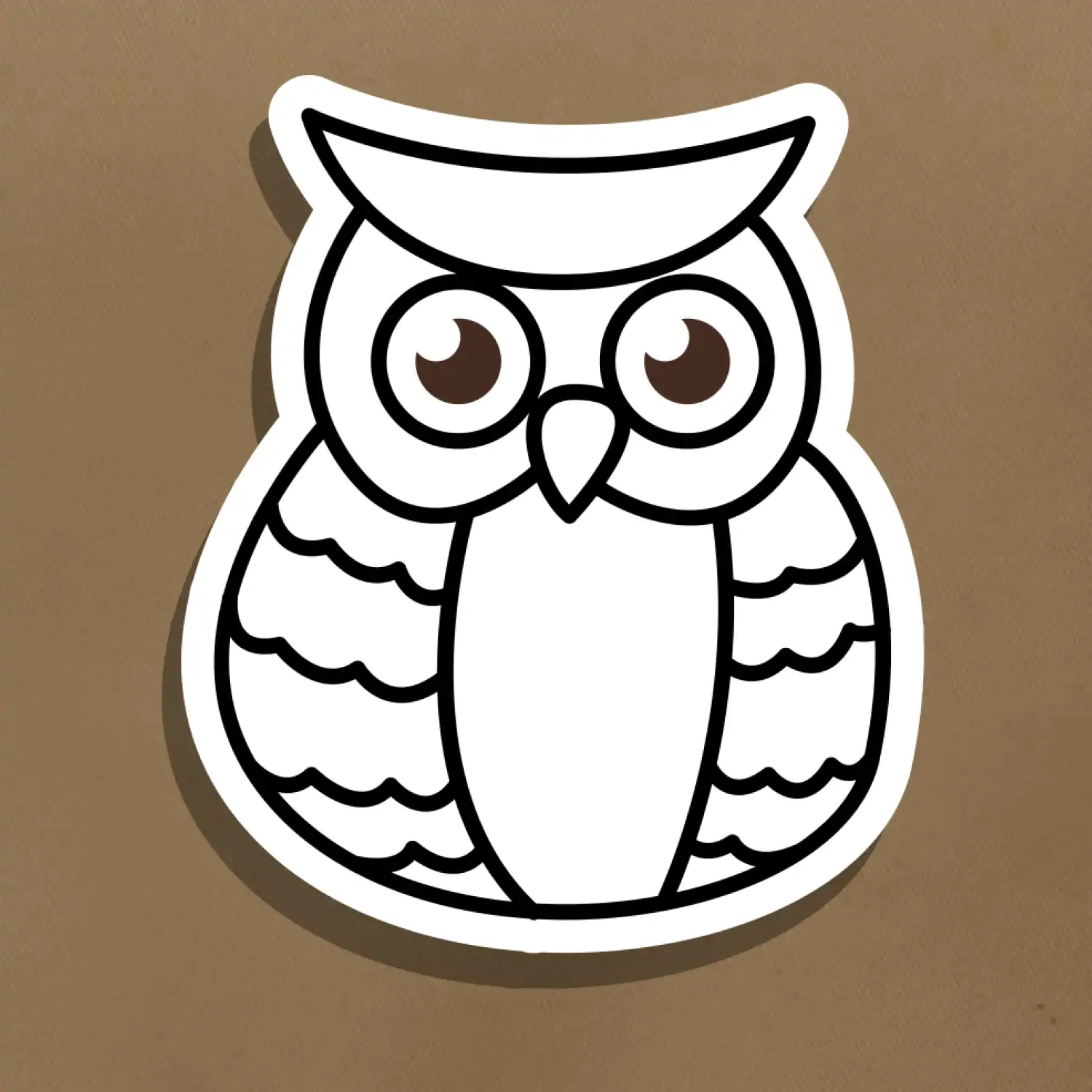 Sova kreslená na prsu