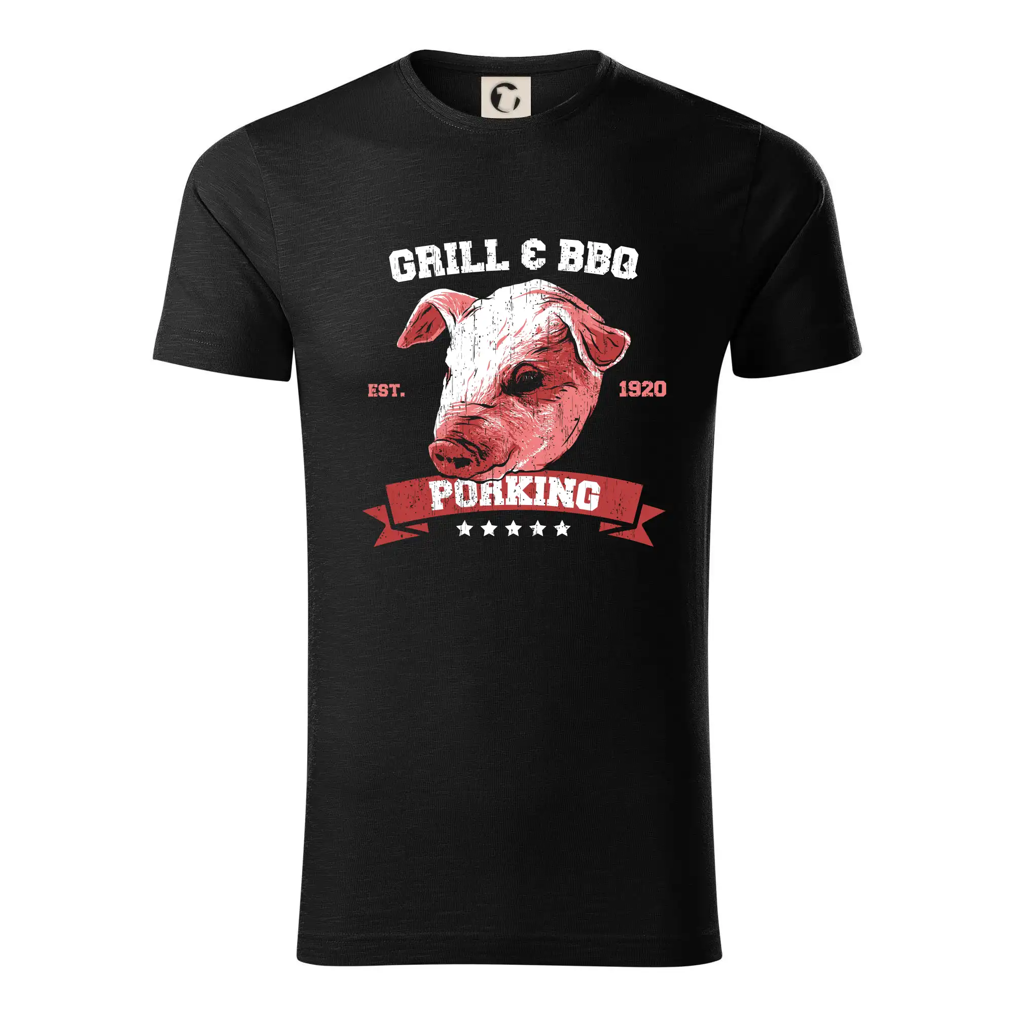 Tričká a zástery na grilovanie - Pig grill - Tričko z organickej bavlny