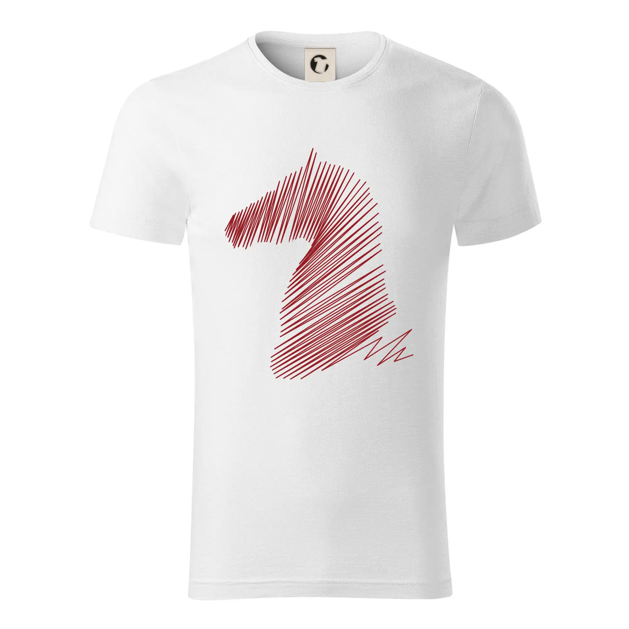 Tričká s koňmi - Kôň linky - Tričko z organickej bavlny