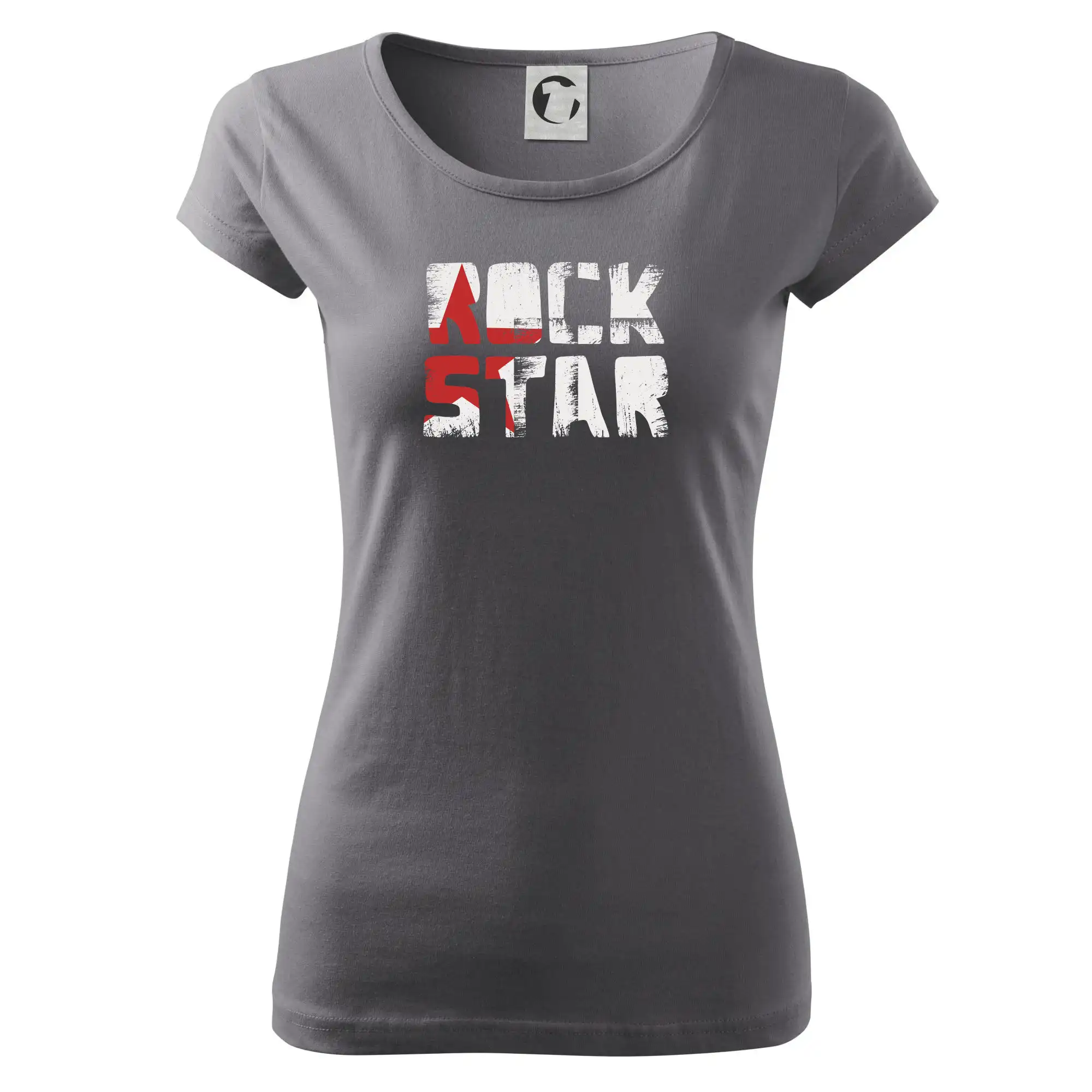 Rock star nápis - Dámske tričko Pure