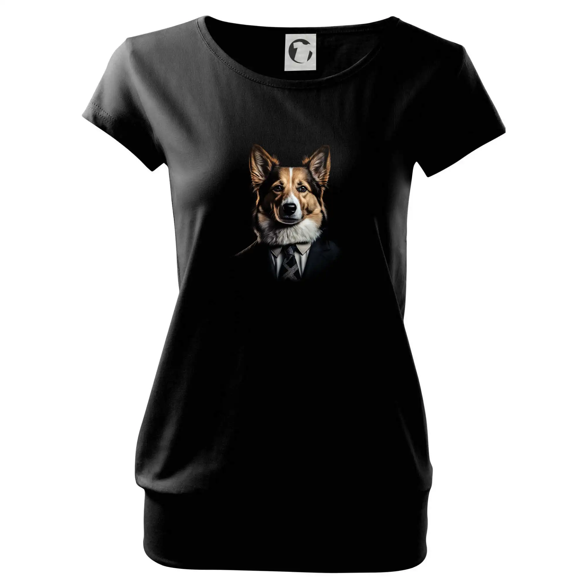 Ostatné psie plemená - Corgi v obleku - Voľné tričko city